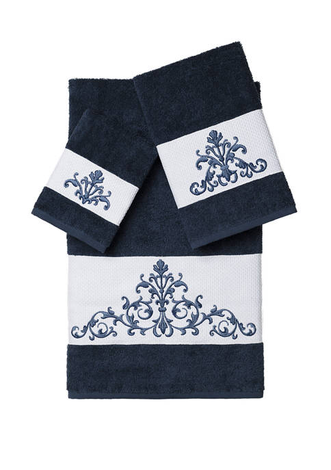 Linum Home Textiles Scarlet 3 Piece Embellished Towel