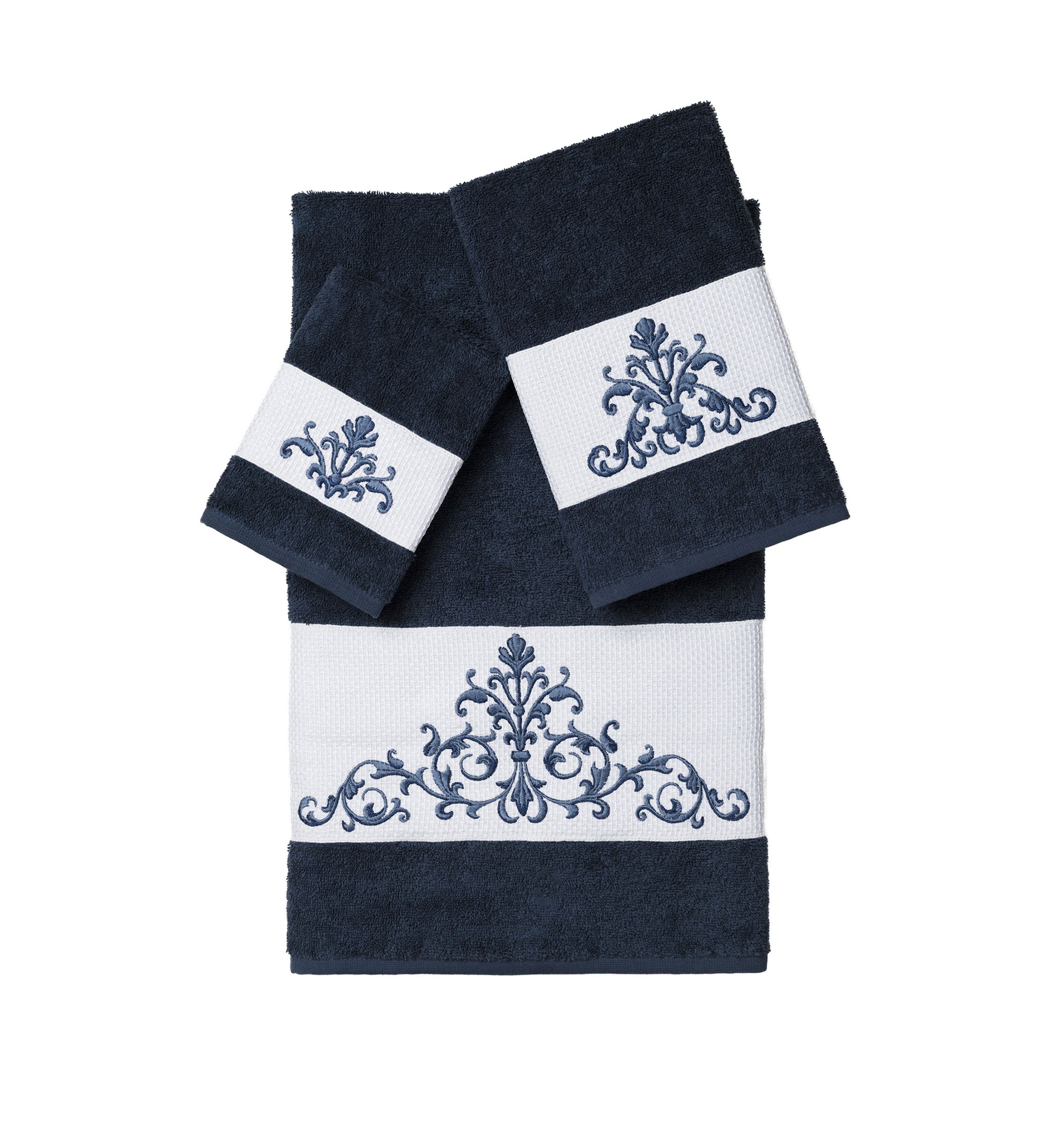 Scarlet 3 Piece Embellished Towel Set