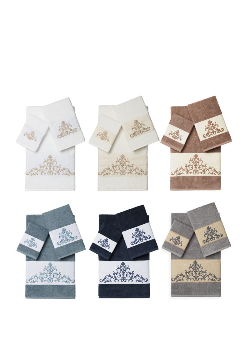 Scarlet 3 Piece Embellished Towel Set