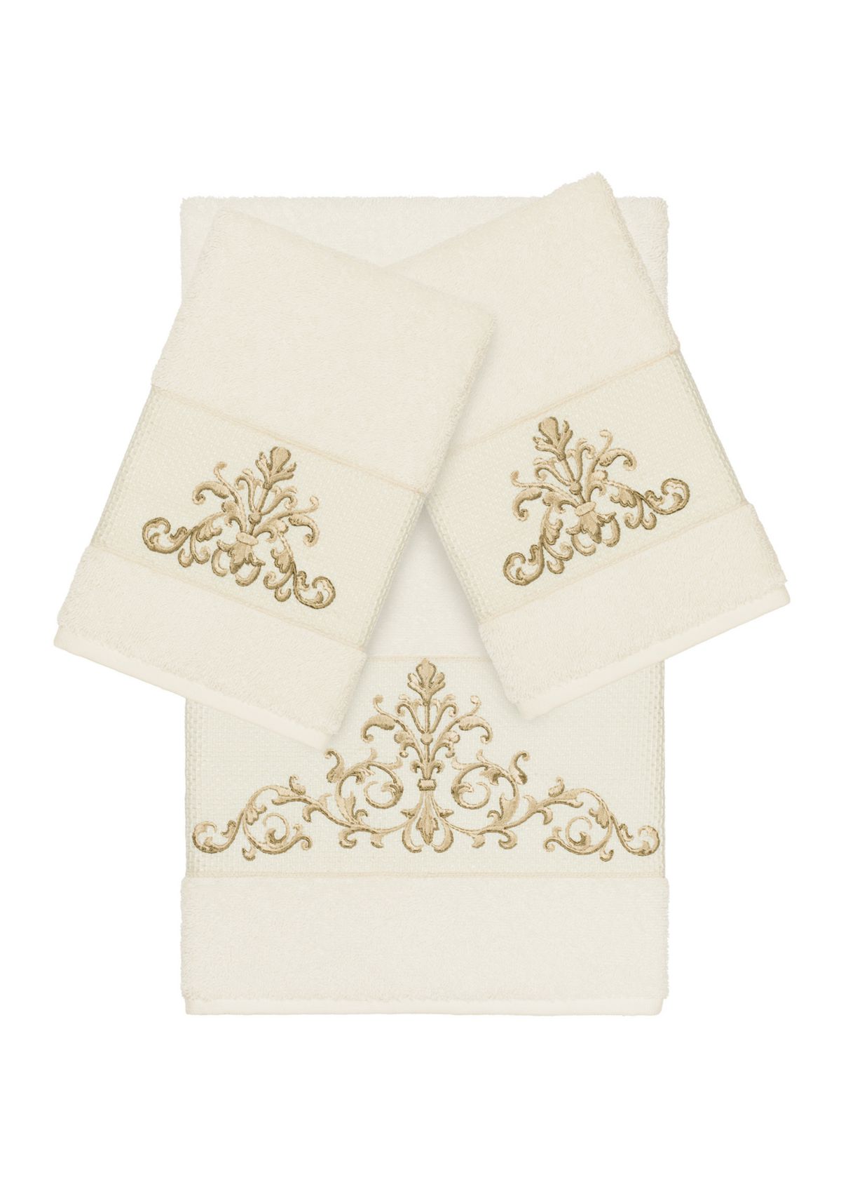 Scarlet 3 Piece Embellished Towel Set