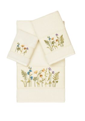 Serenity 3 Piece Embellished Towel Set