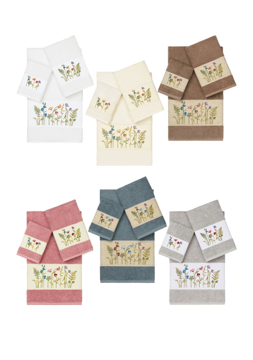 Serenity 3 Piece Embellished Towel Set