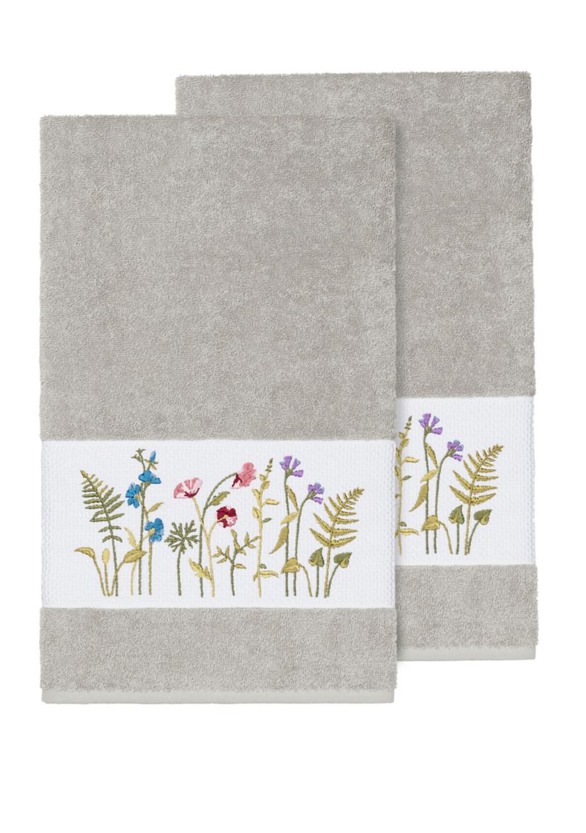 Serenity 2 Piece Embellished Bath Towel Set