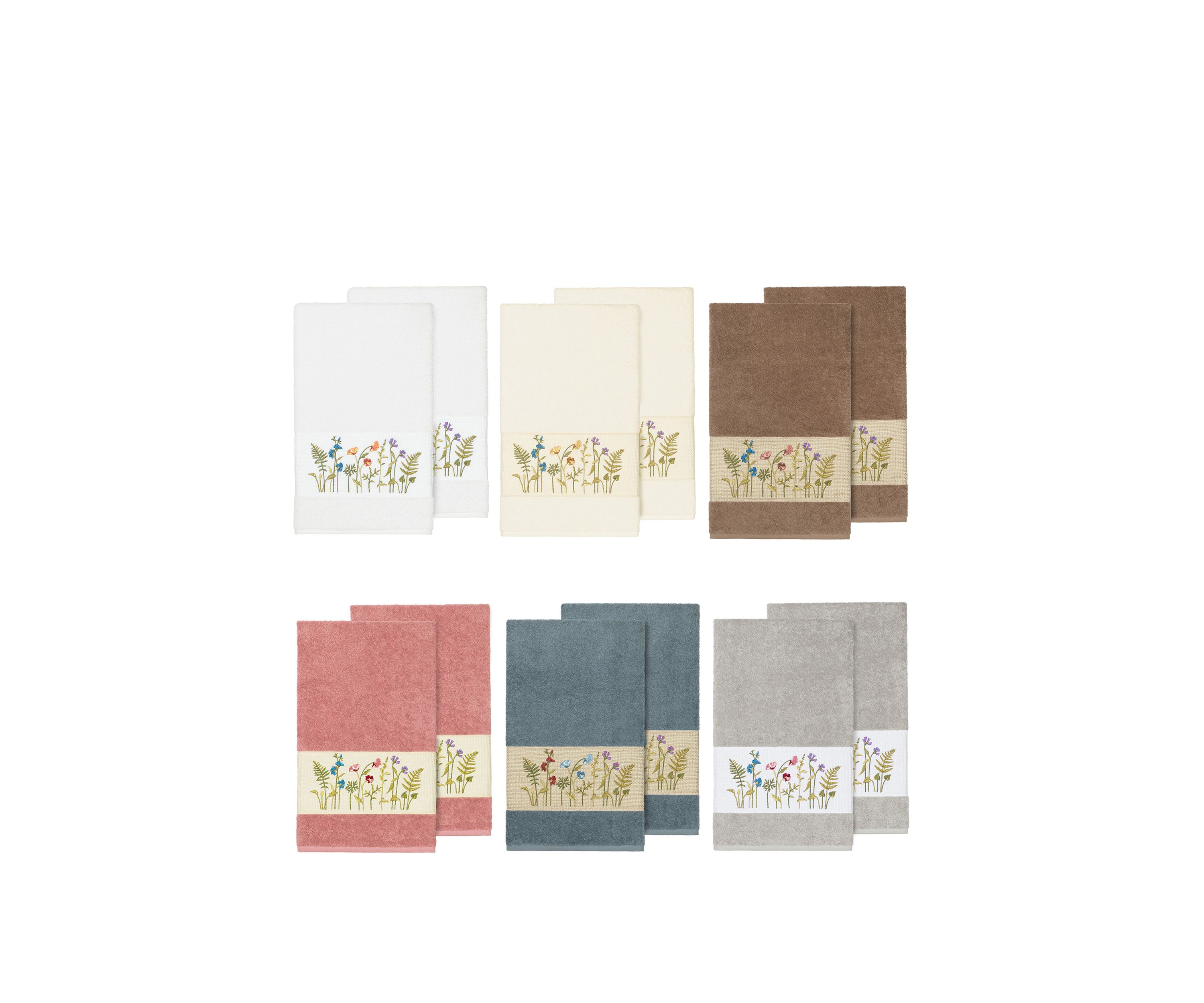 Serenity 2 Piece Embellished Bath Towel Set