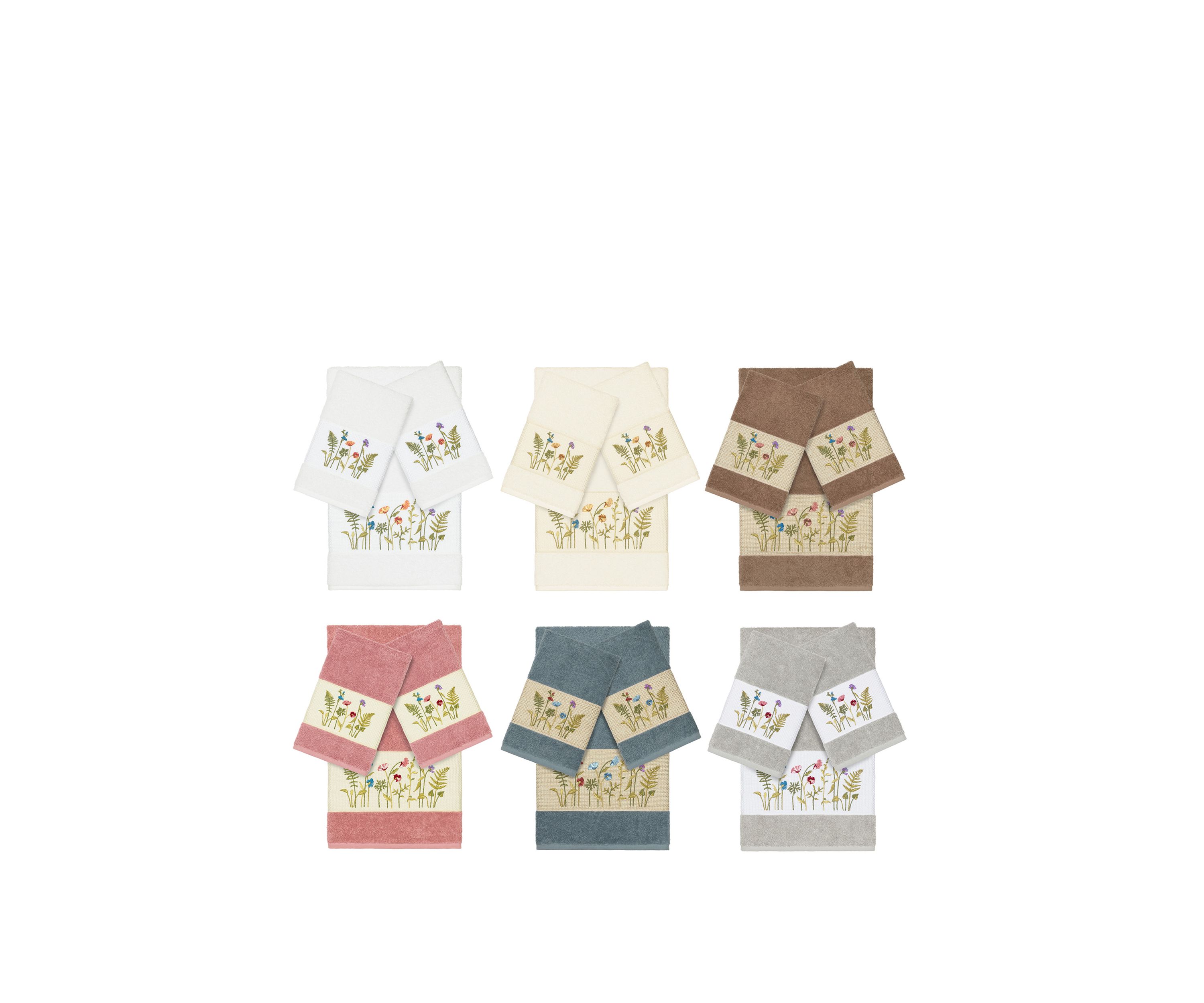 Serenity 3 Piece Embellished Towel Set
