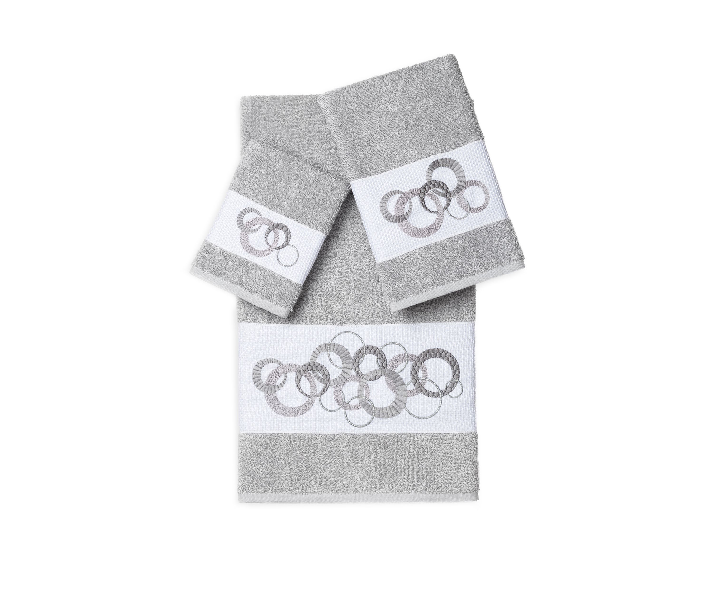 Annabelle 3 Piece Embellished Towel Set