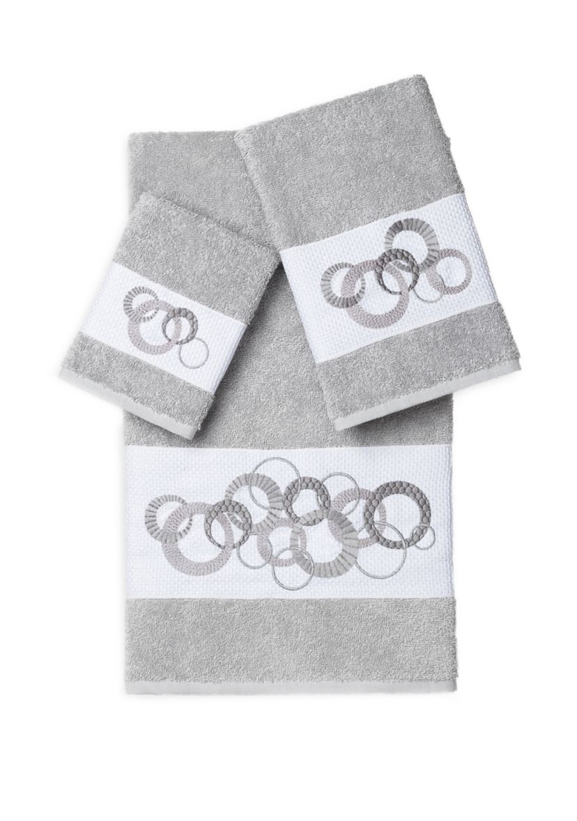 Annabelle 3 Piece Embellished Towel Set