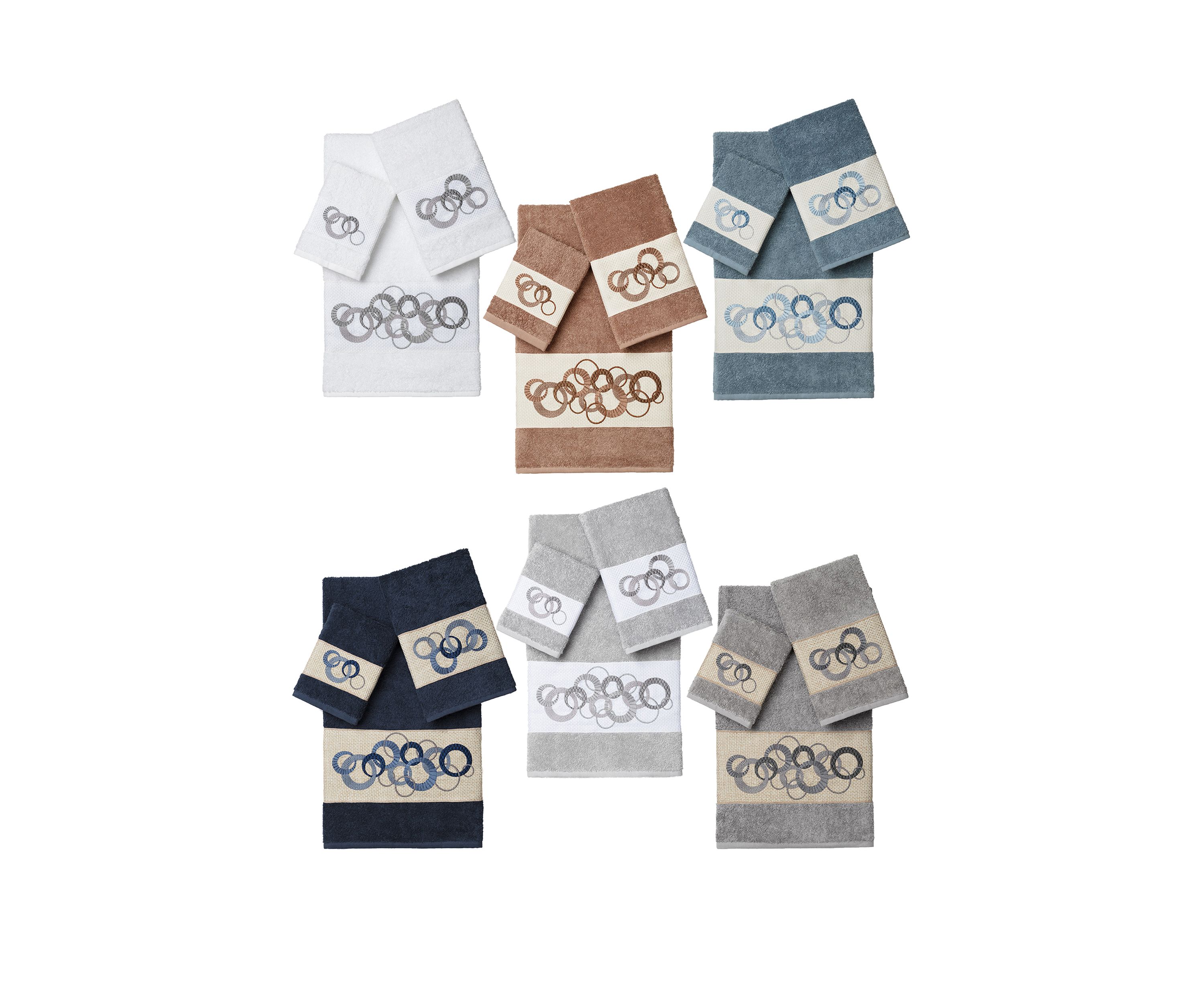 Annabelle 3 Piece Embellished Towel Set