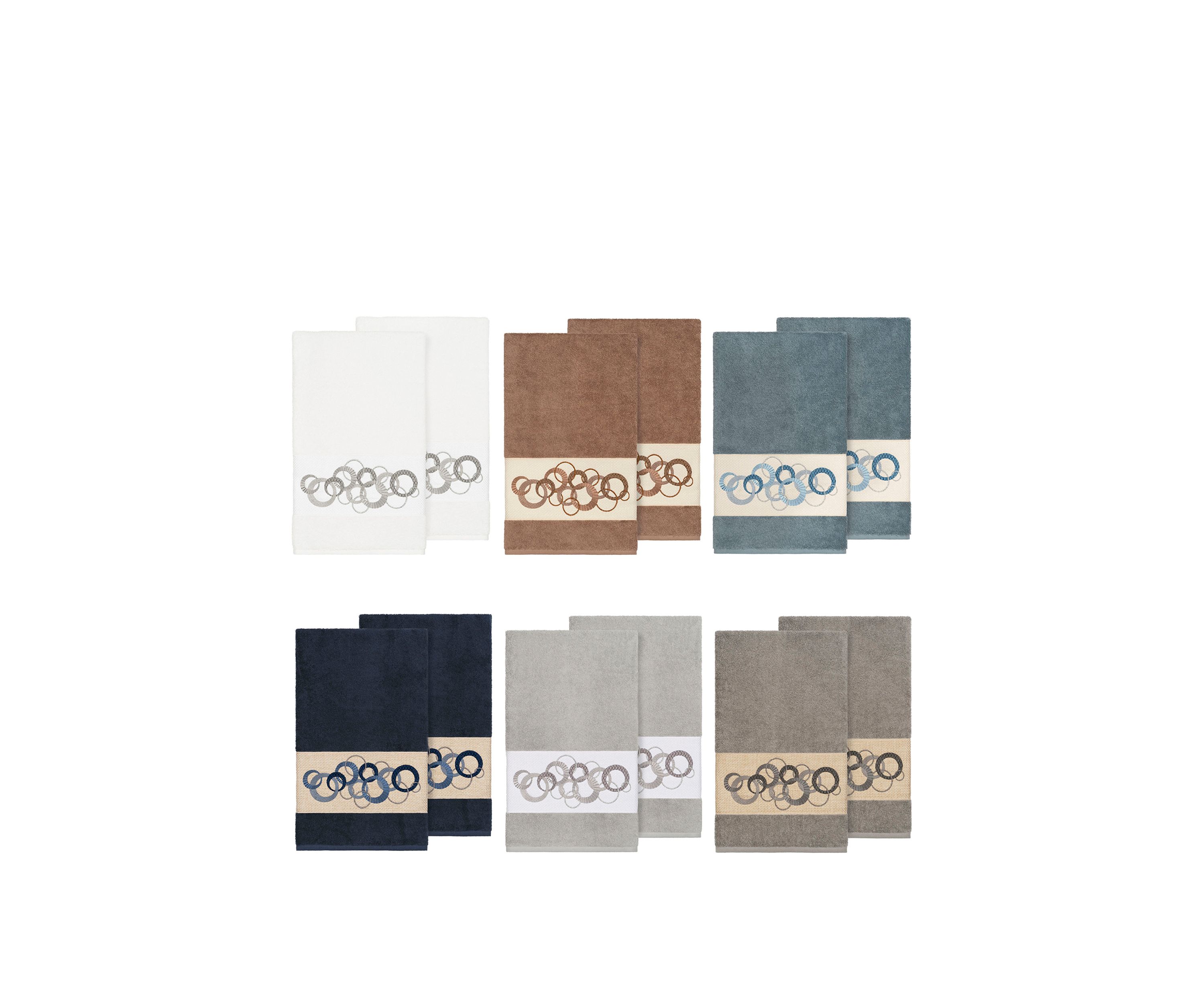Annabelle Set of 2 Embellished Bath Towels