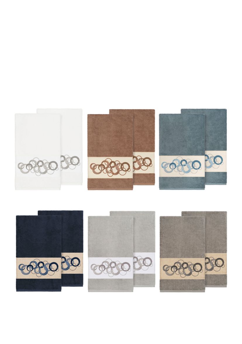 Annabelle Set of 2 Embellished Bath Towels
