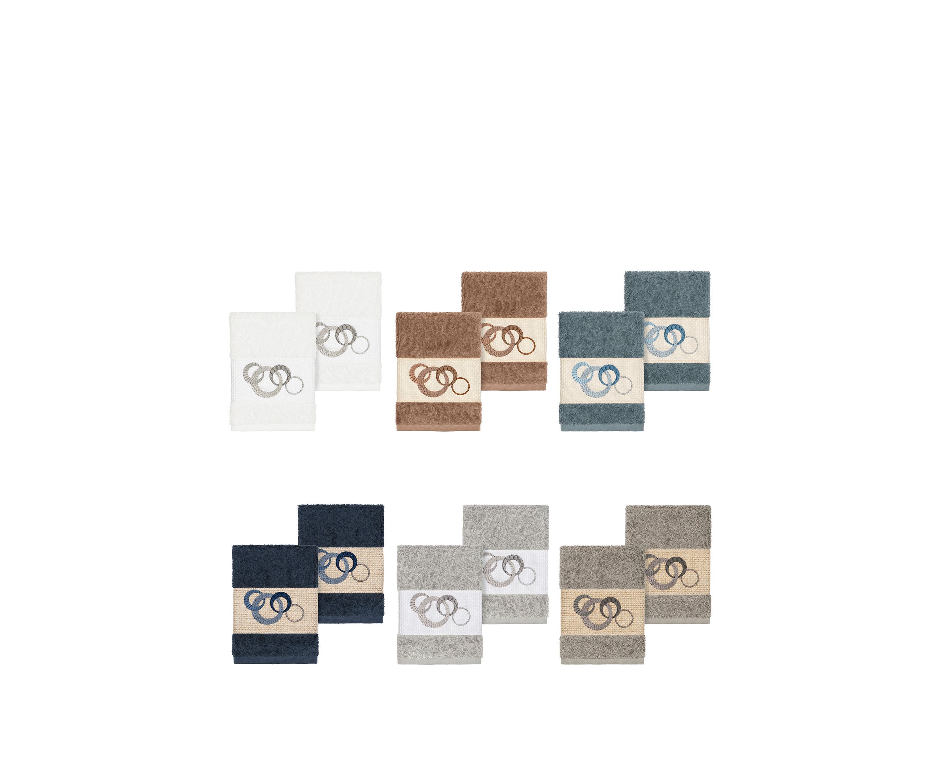 Annabelle Set of 2 Embellished Washcloths