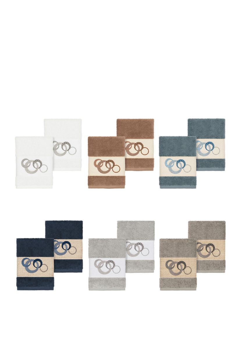 Annabelle Set of 2 Embellished Washcloths