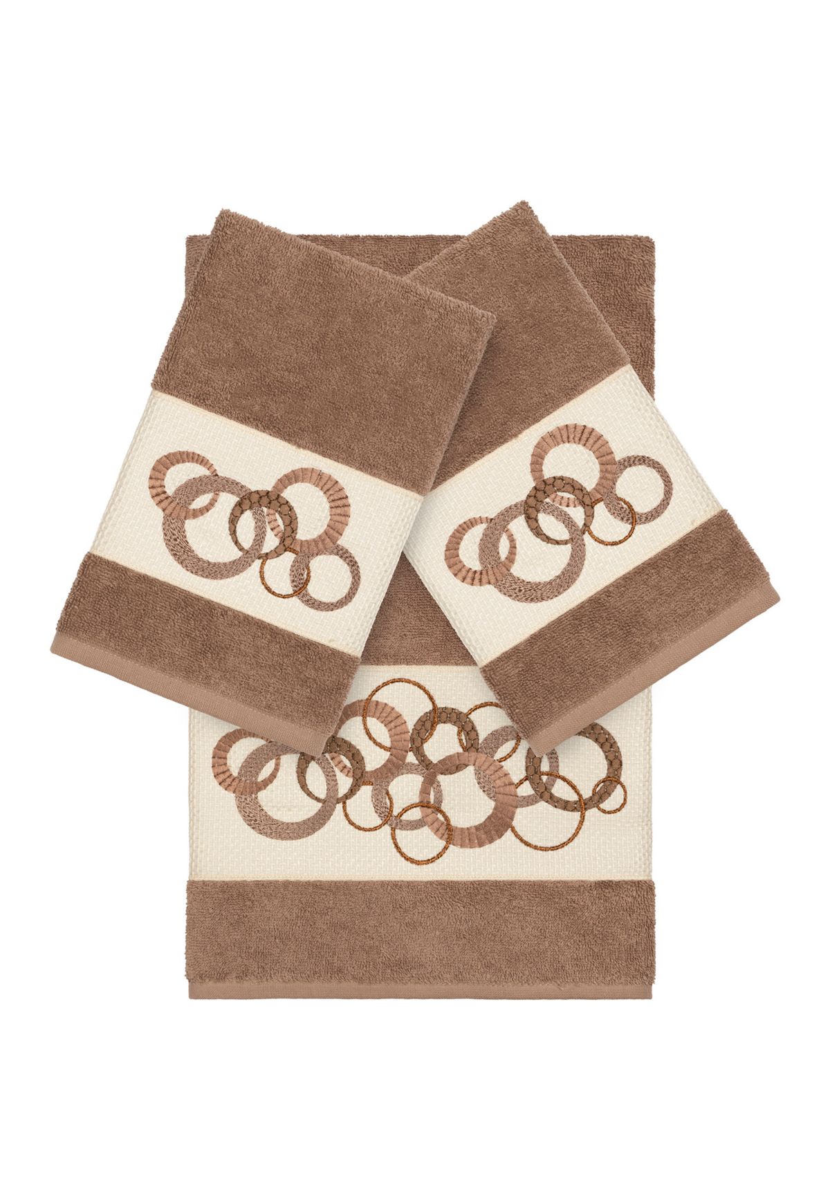 Annabelle 3 Piece Embellished Towel Set