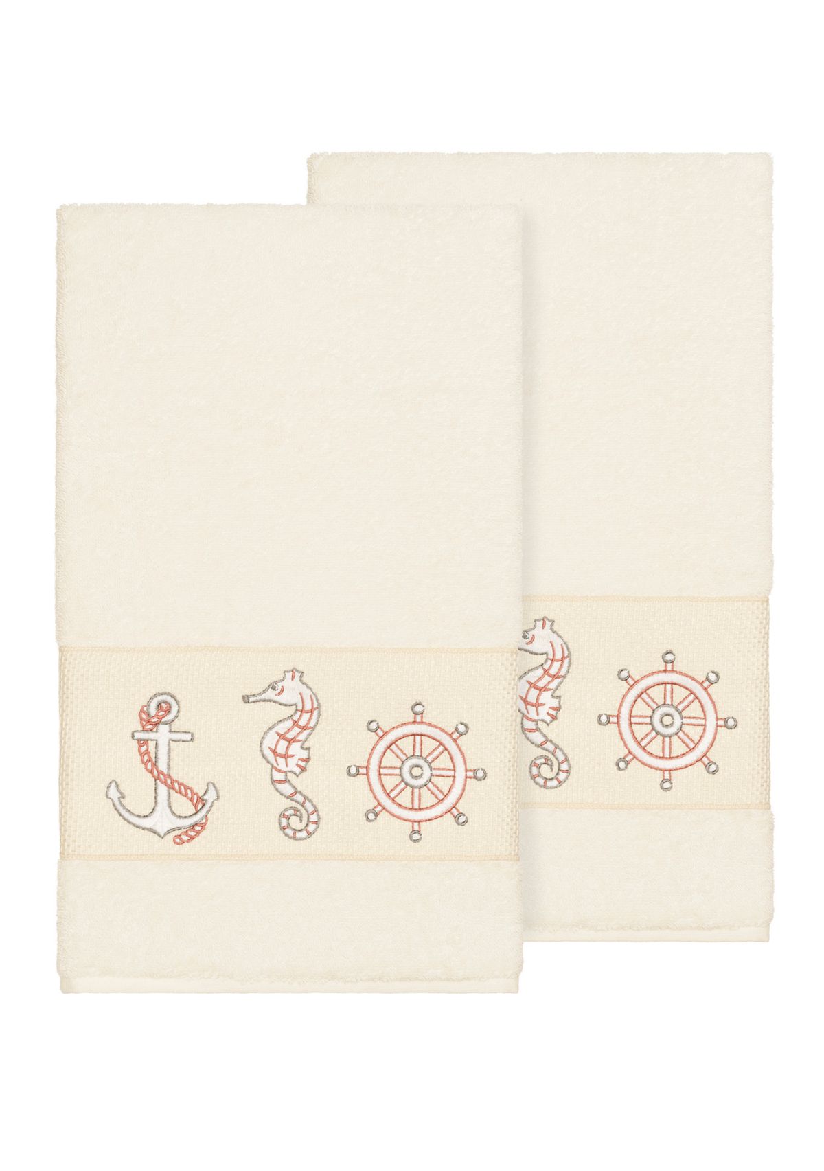 Easton Set of 2 Embellished Bath Towels