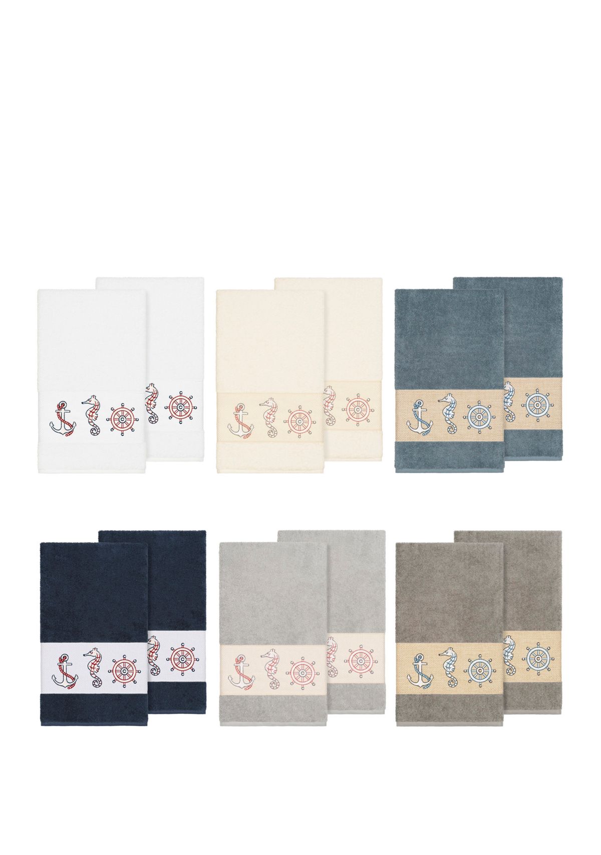 Easton Set of 2 Embellished Bath Towels