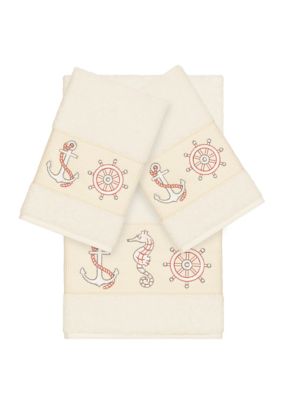 Easton 3 Piece Embellished Towel Set
