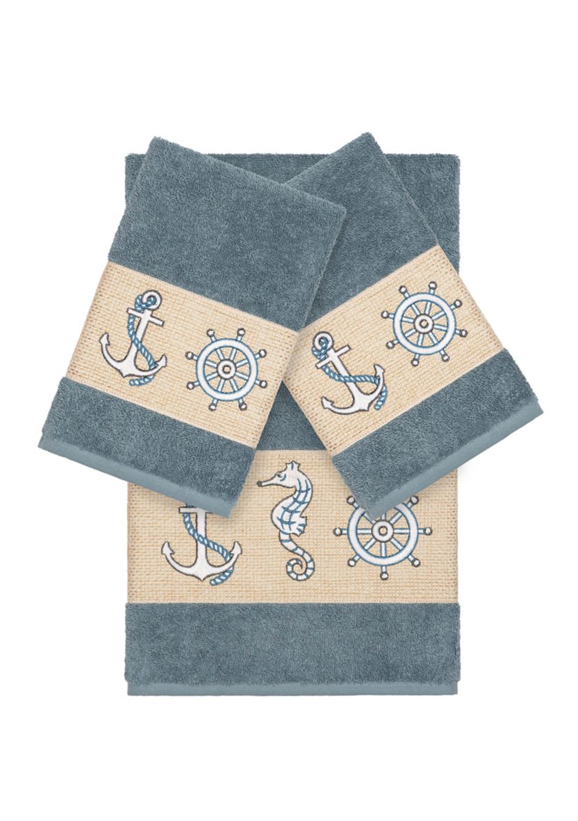 Easton 3 Piece Embellished Towel Set