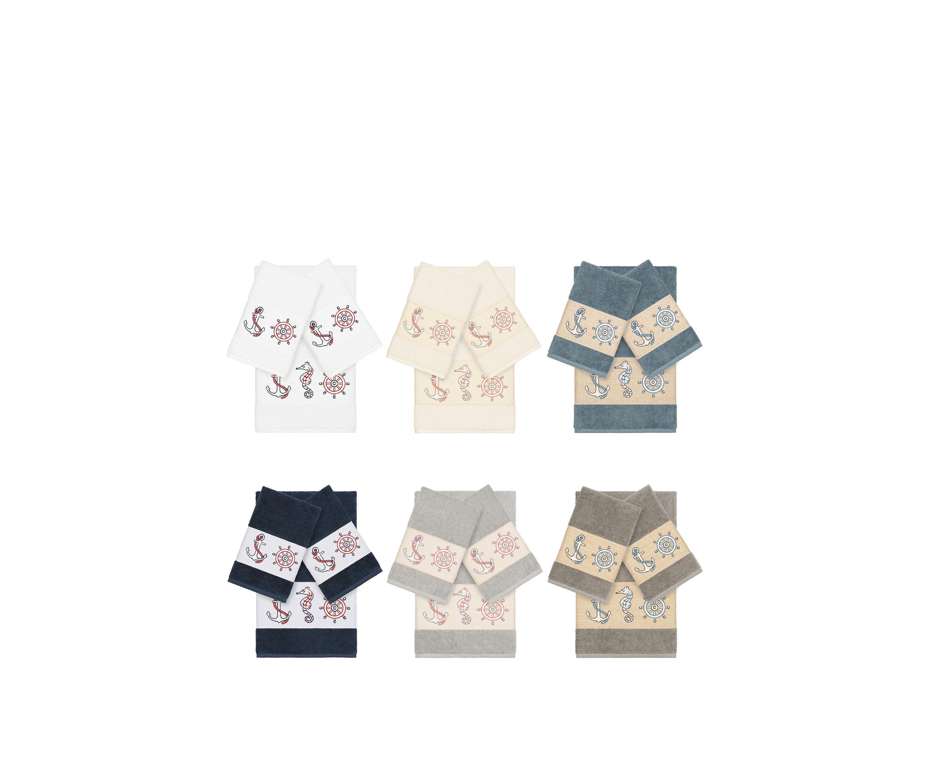 Easton 3 Piece Embellished Towel Set