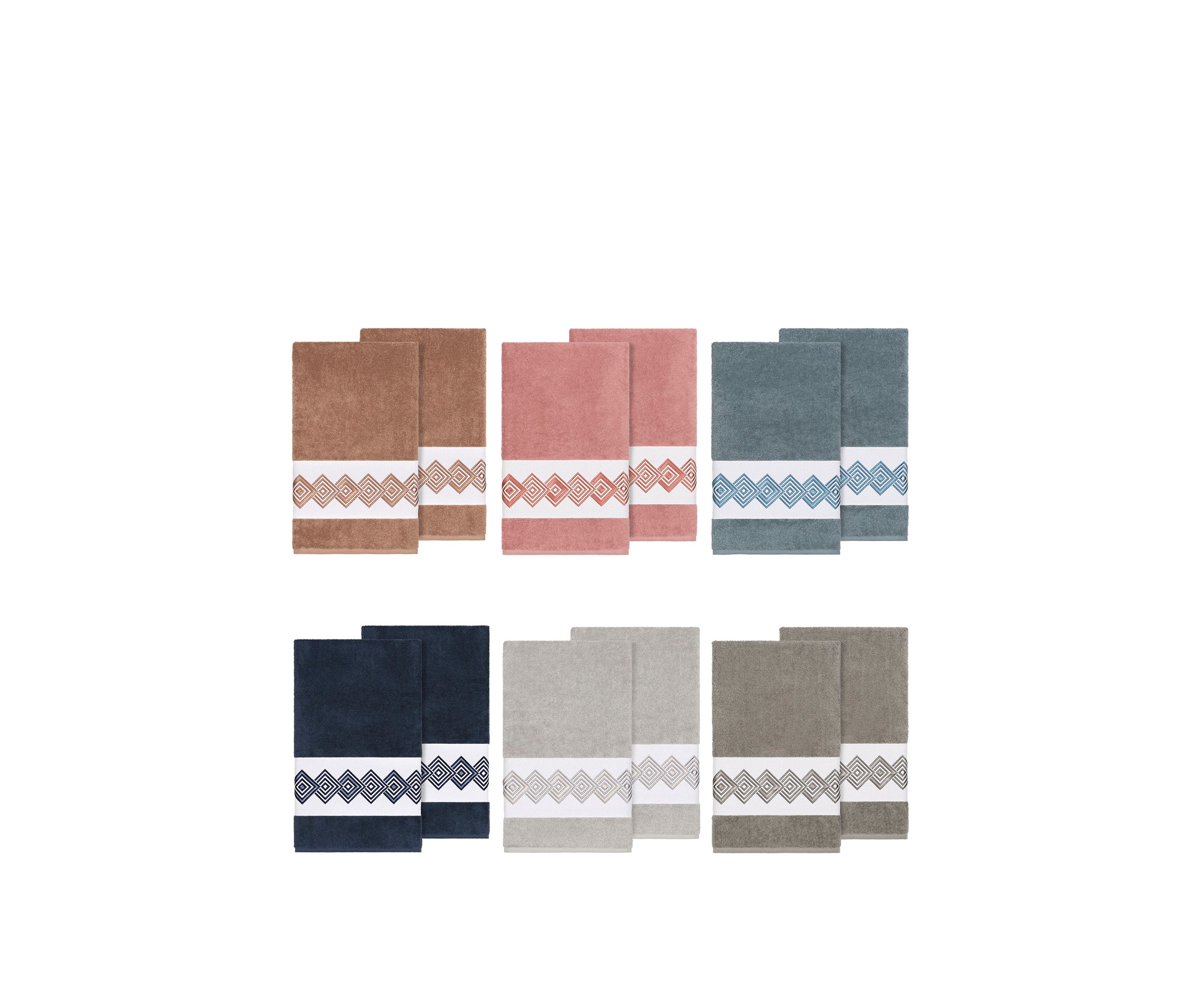 Noah Set of 2 Embellished Bath Towels