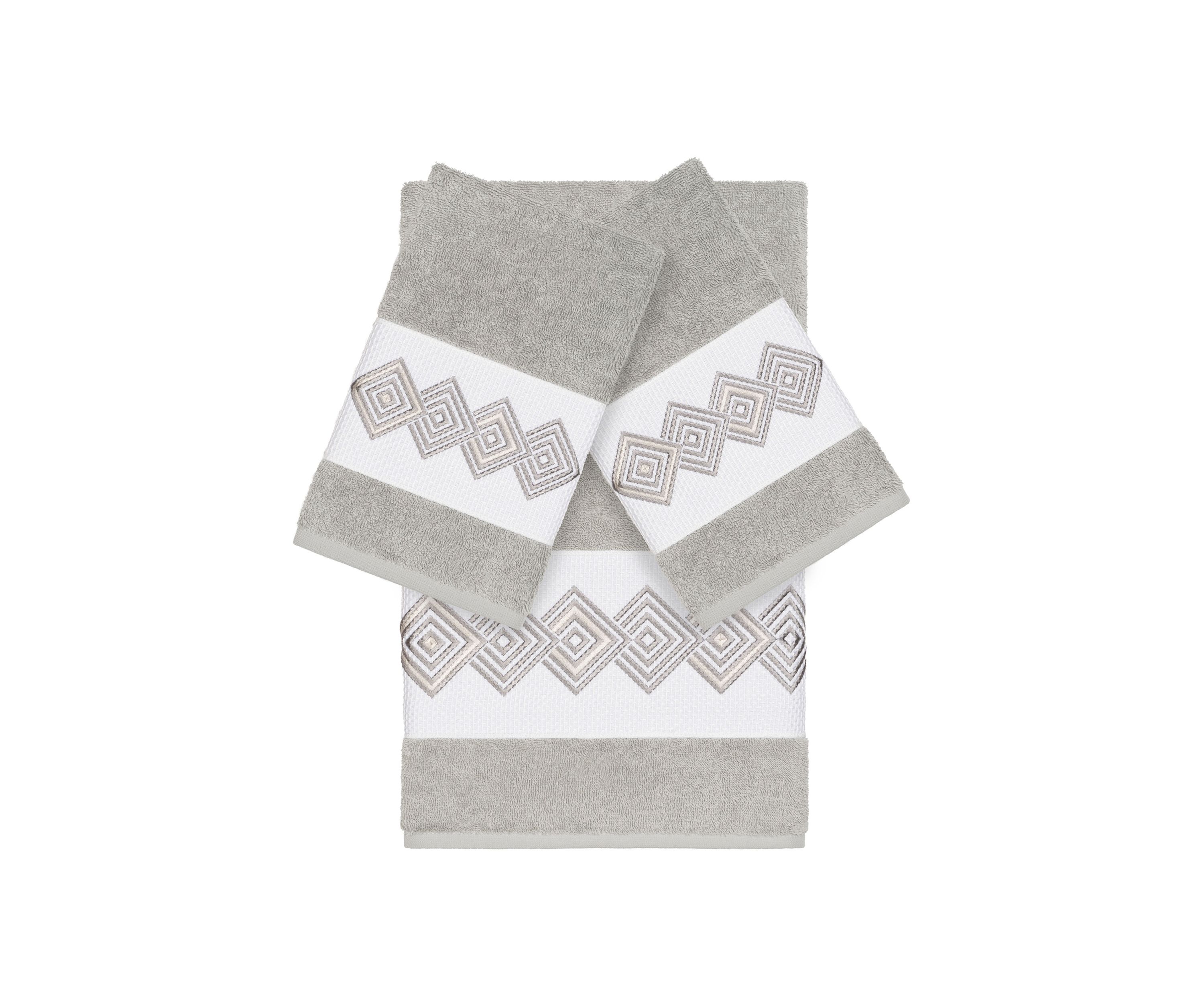 Noah 3 Piece Embellished Towel Set