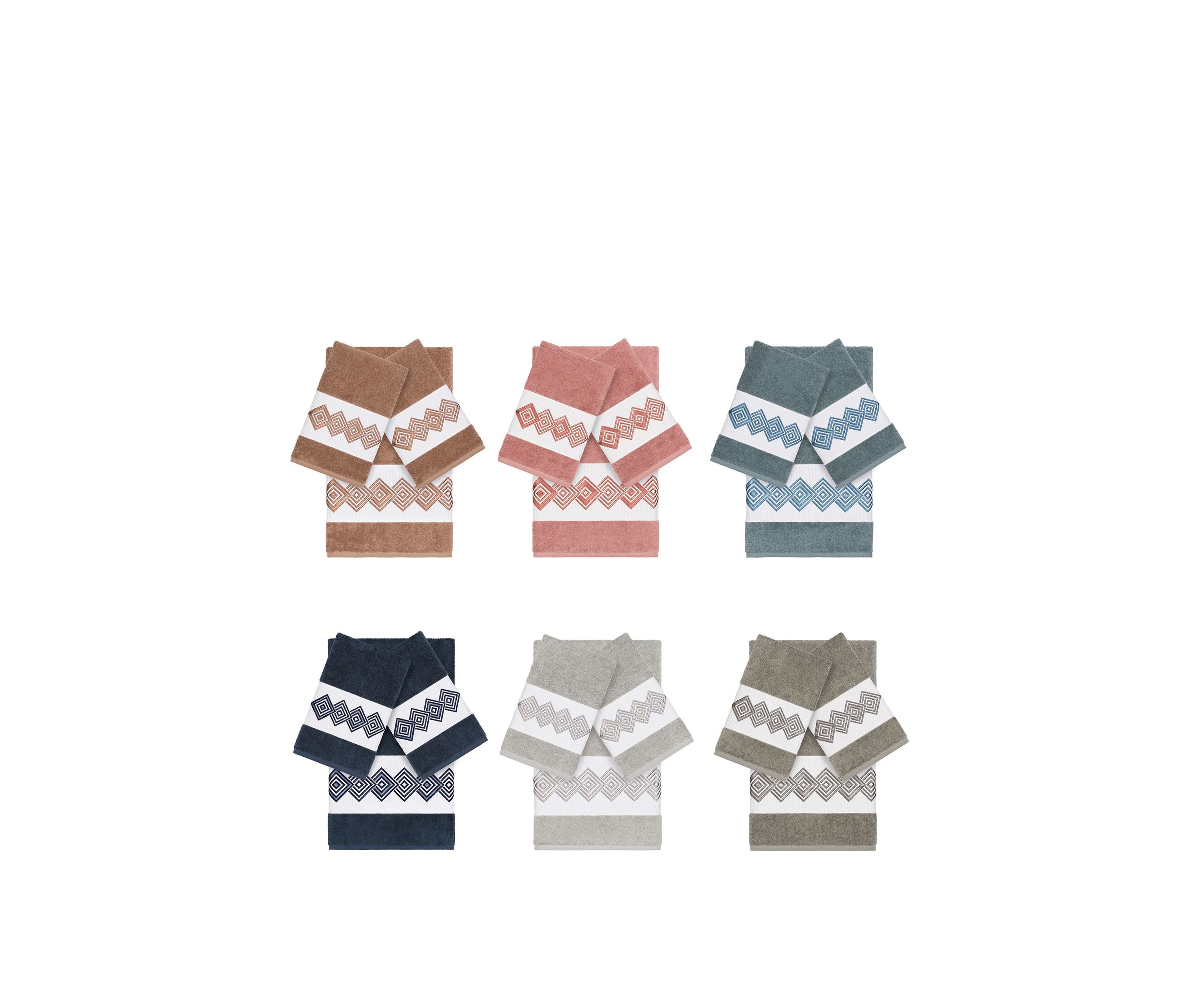 Noah 3 Piece Embellished Towel Set