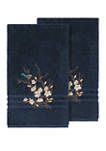 Spring Time Set of 2 Embellished Bath Towels