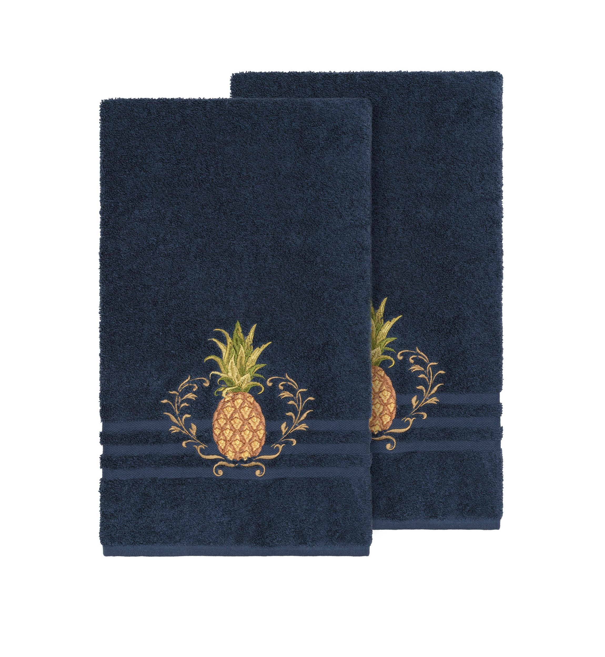 Welcome 2 Piece Embellished Bath Towel Set