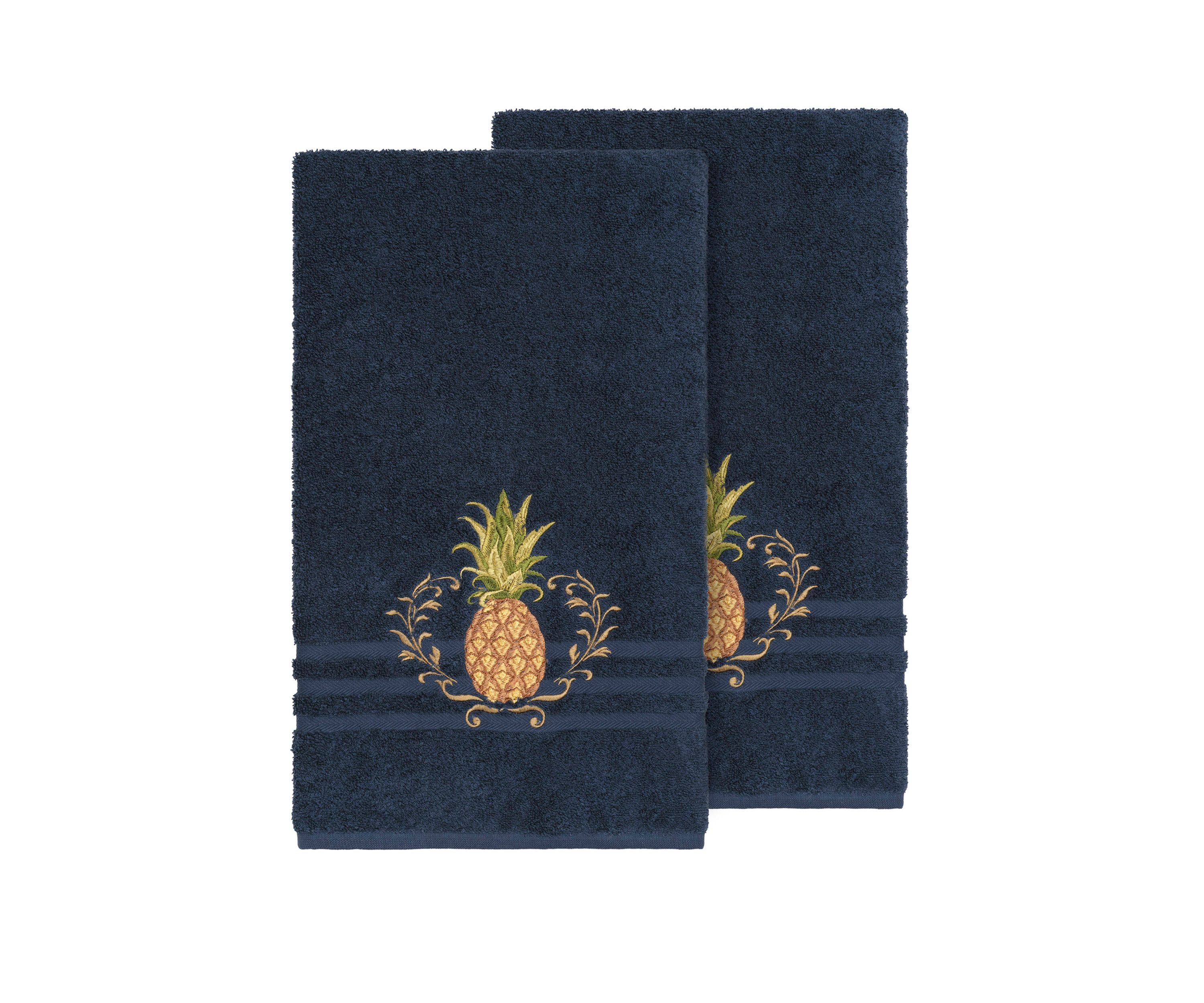 Welcome 2 Piece Embellished Bath Towel Set