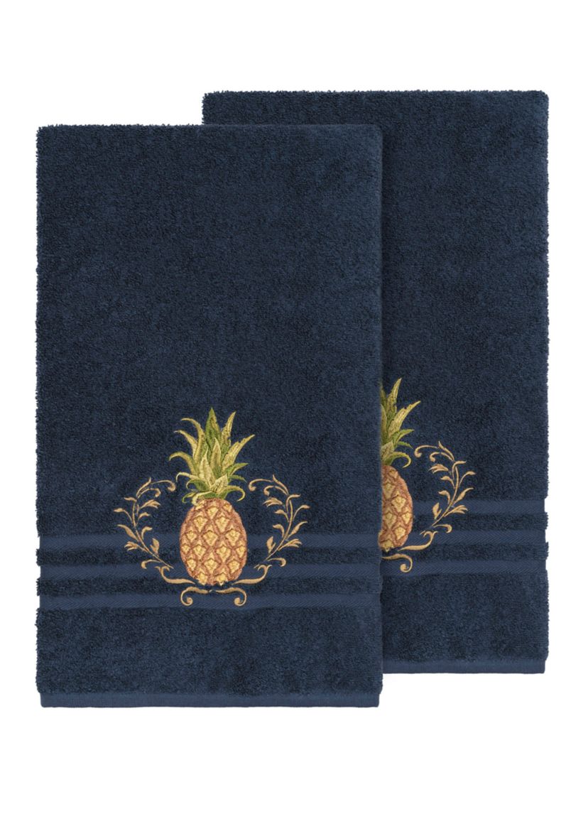Welcome 2 Piece Embellished Bath Towel Set