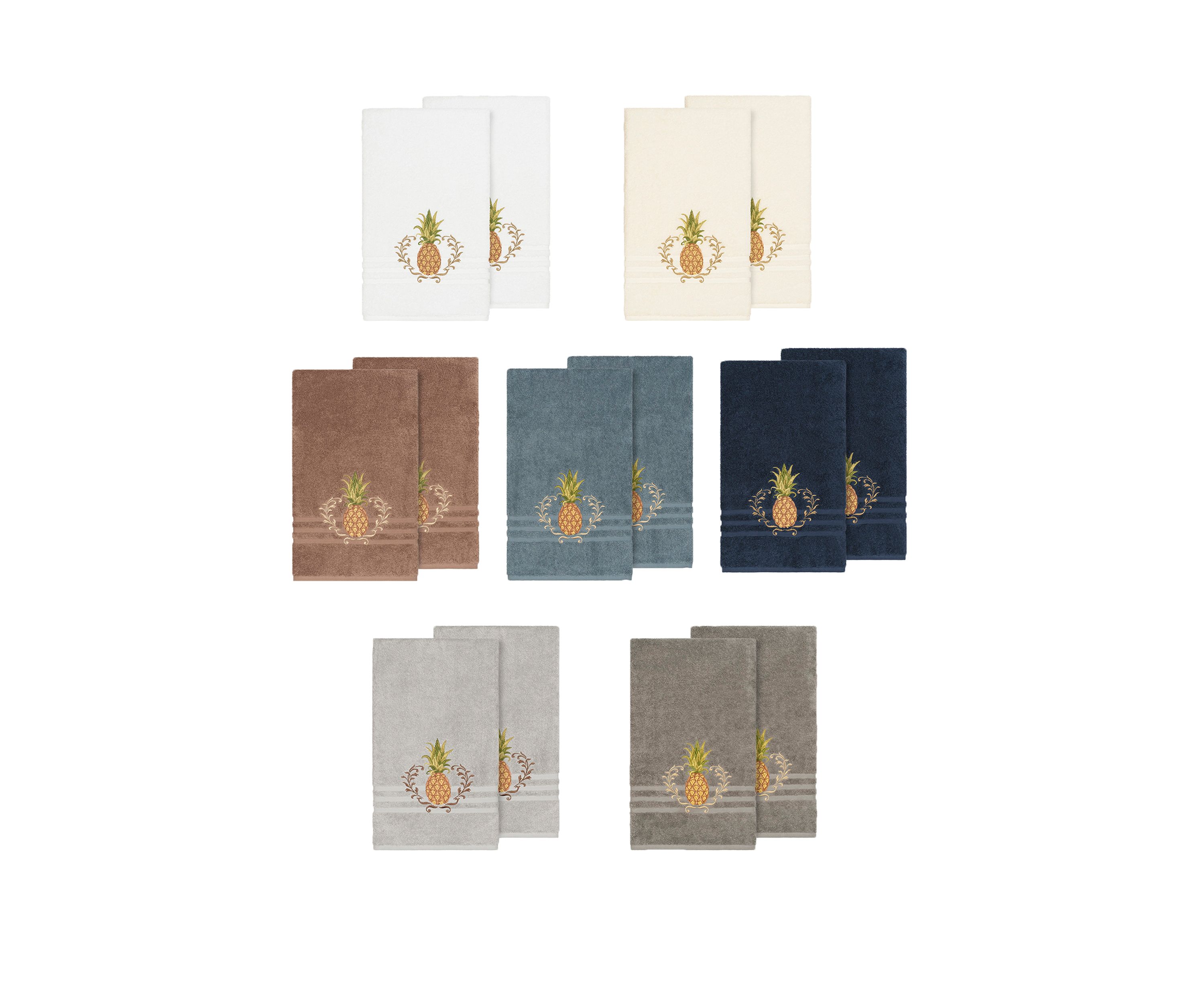 Welcome 2 Piece Embellished Bath Towel Set