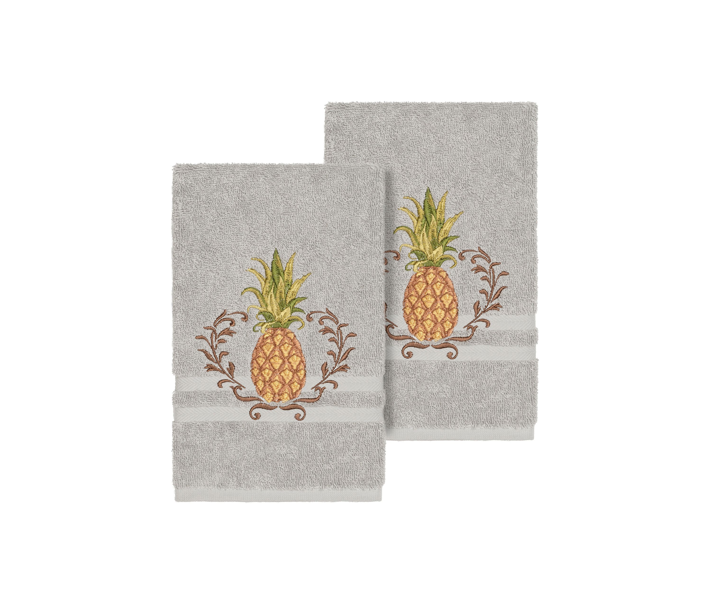Welcome 2 Piece Embellished Hand Towel Set