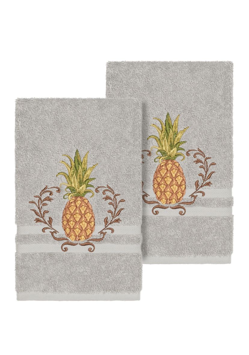 Welcome 2 Piece Embellished Hand Towel Set