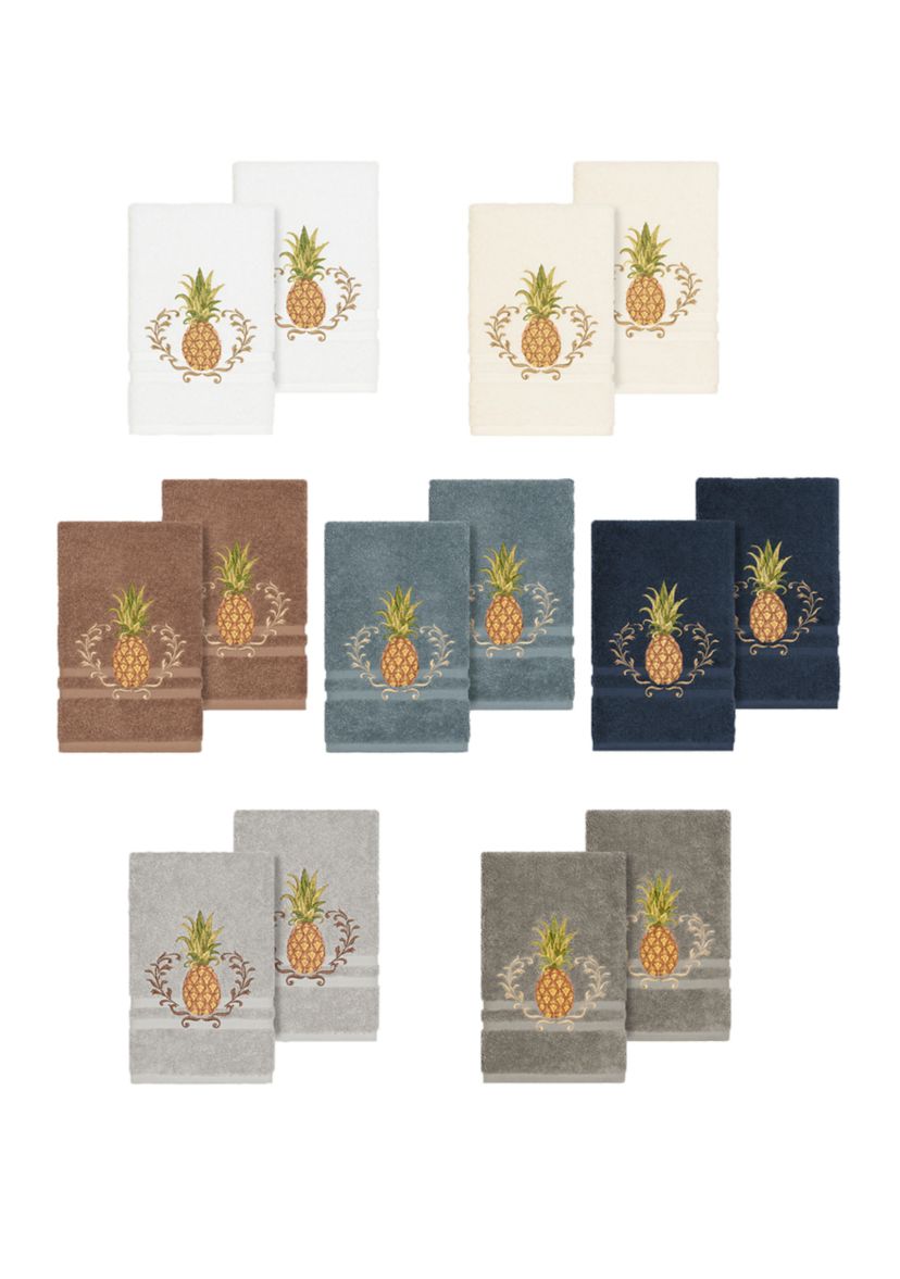 Welcome 2 Piece Embellished Hand Towel Set