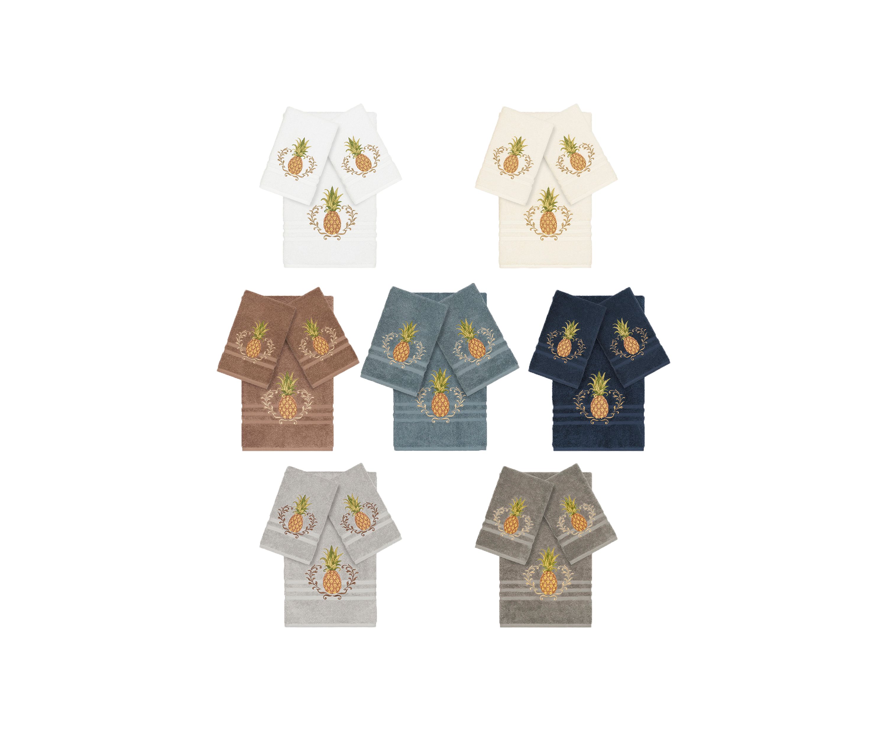 Welcome 3 Piece Embellished Towel Set