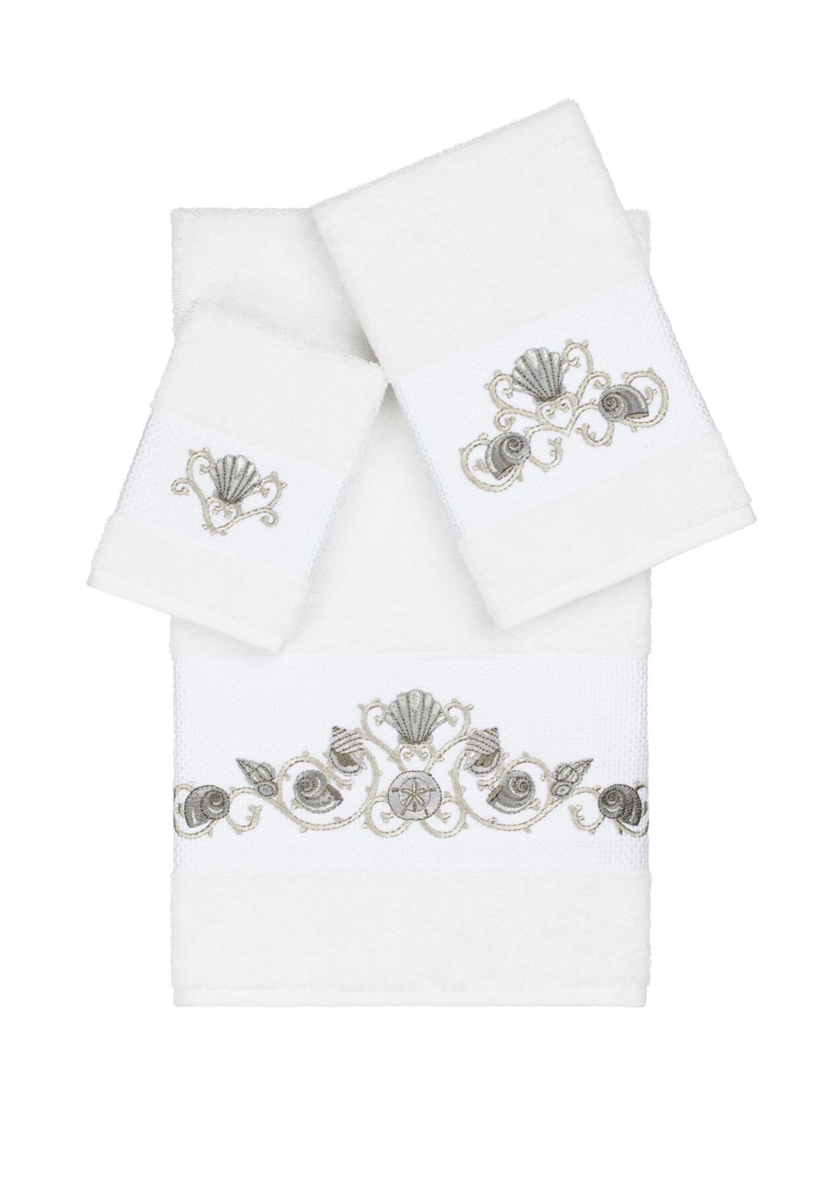 Bella 3 Piece Embellished Towel Set