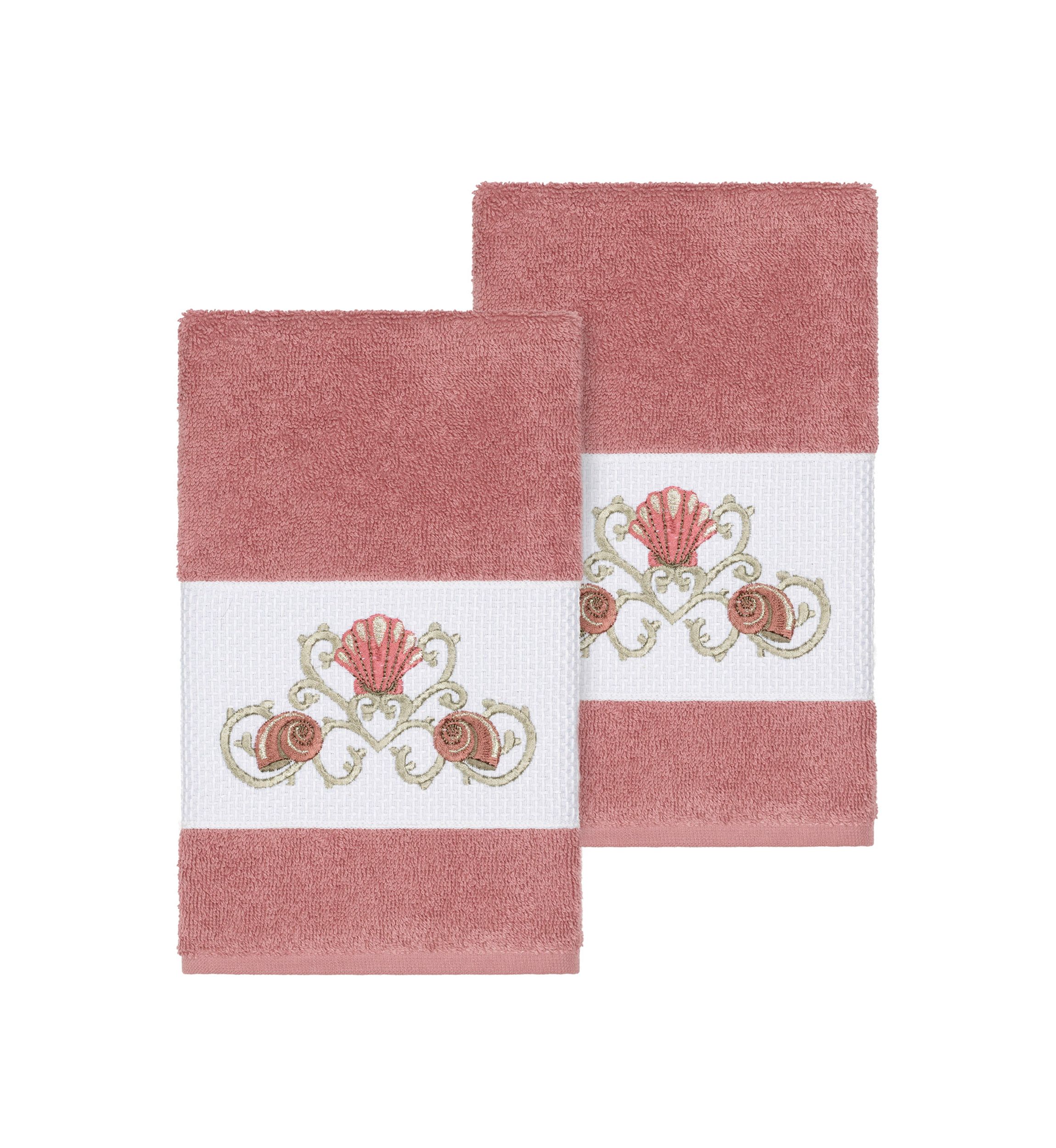 Bella 2 Piece Embellished Hand Towel Set