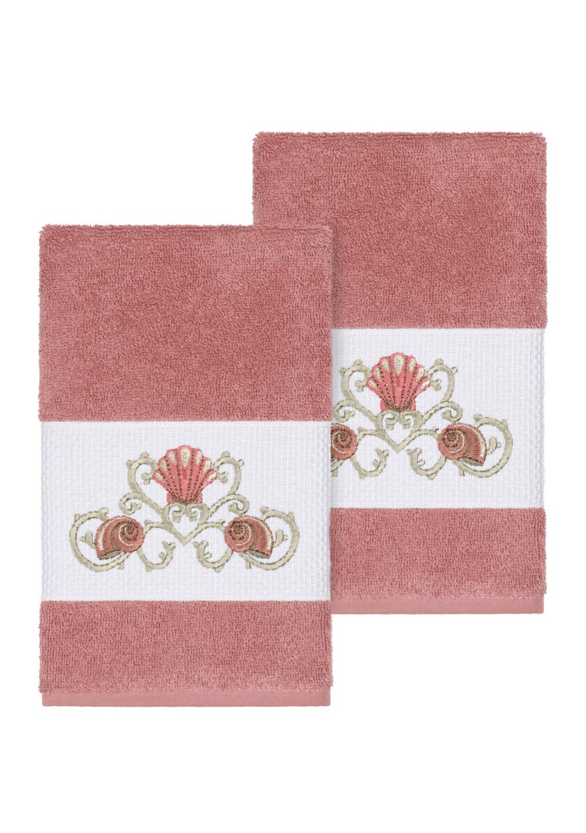 Bella 2 Piece Embellished Hand Towel Set