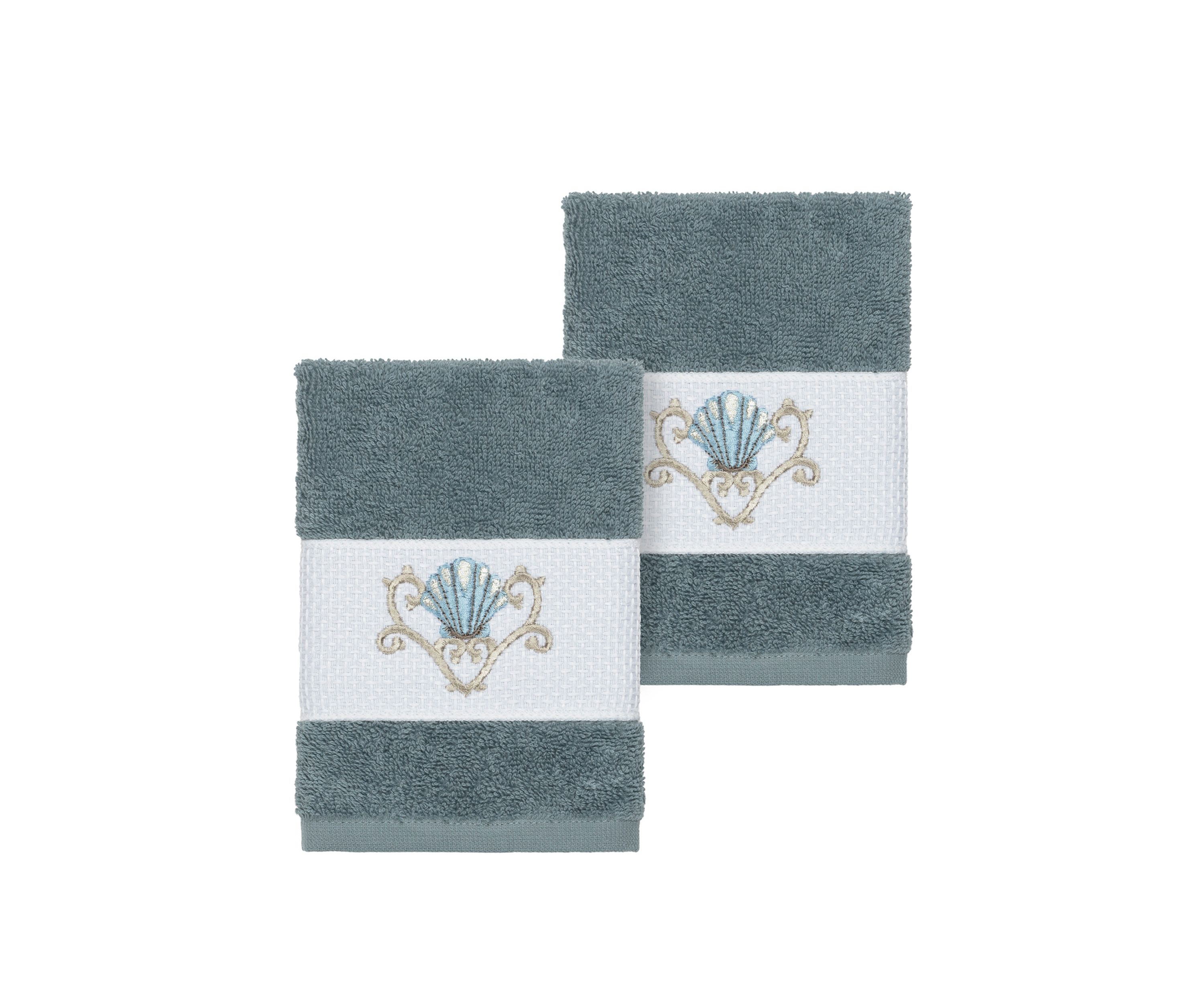 Bella Set of 2 Embellished Washcloths