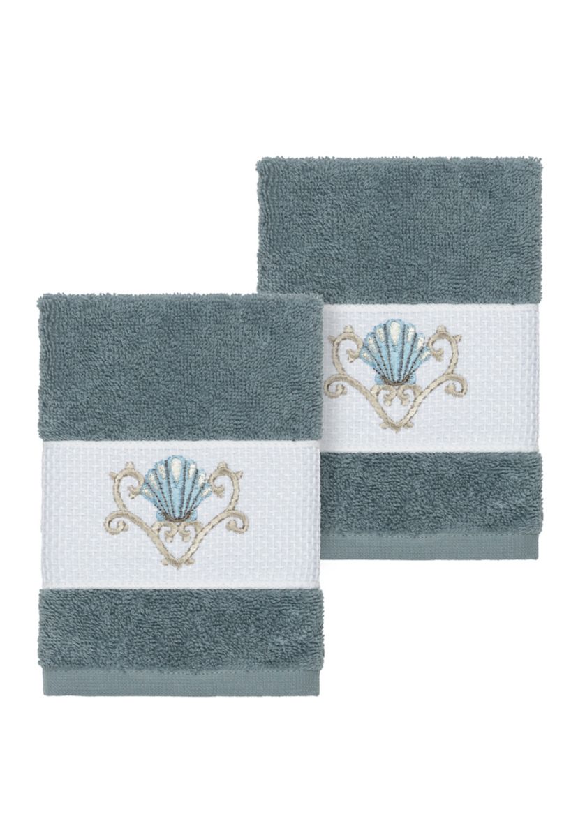 Bella Set of 2 Embellished Washcloths