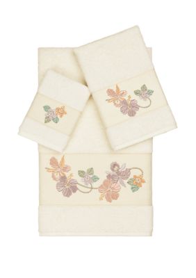 Caroline 3 Piece Embellished Towel Set