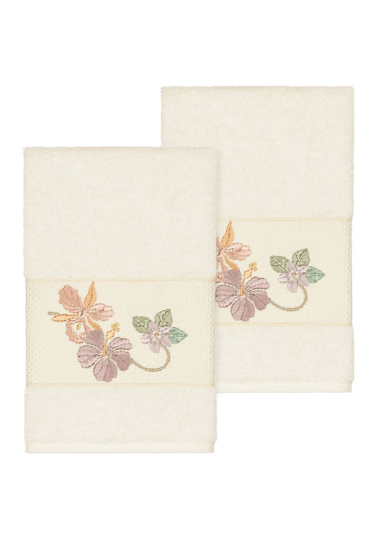 Caroline 2 Piece Embellished Hand Towel Set
