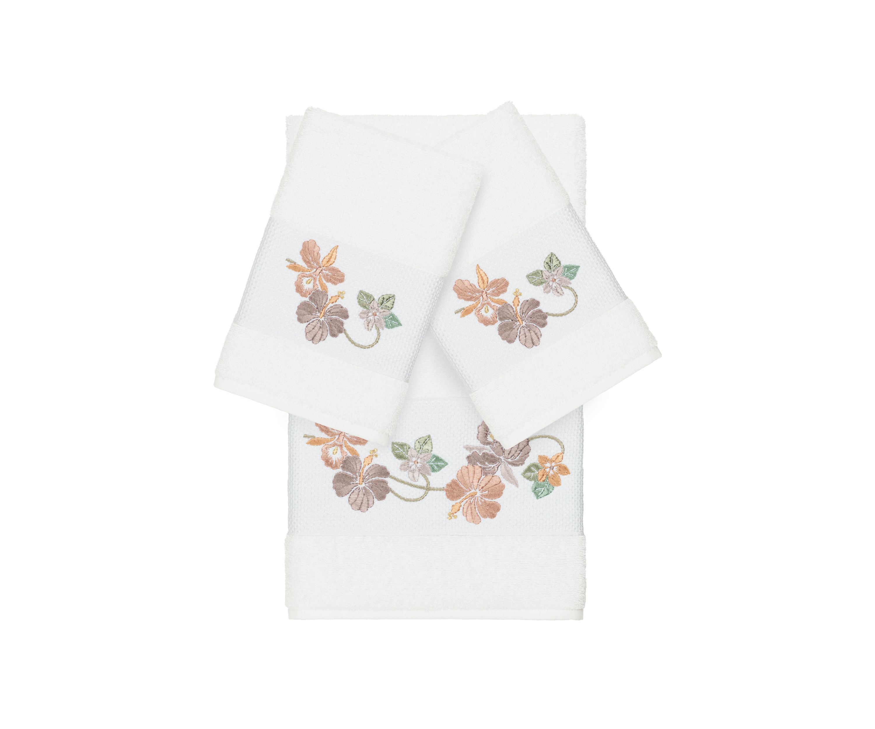 Caroline 3 Piece Embellished Towel Set