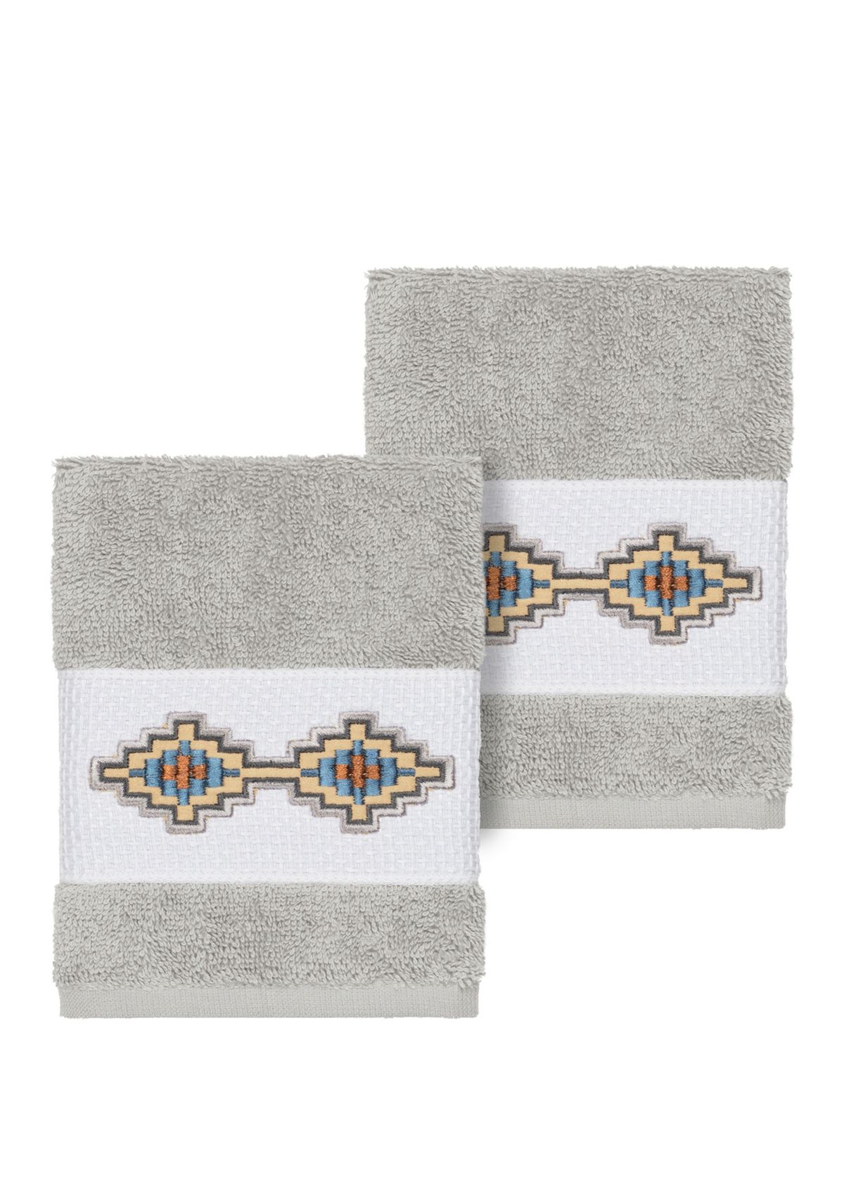 Gianna 2 Piece Embellished Washcloth Set
