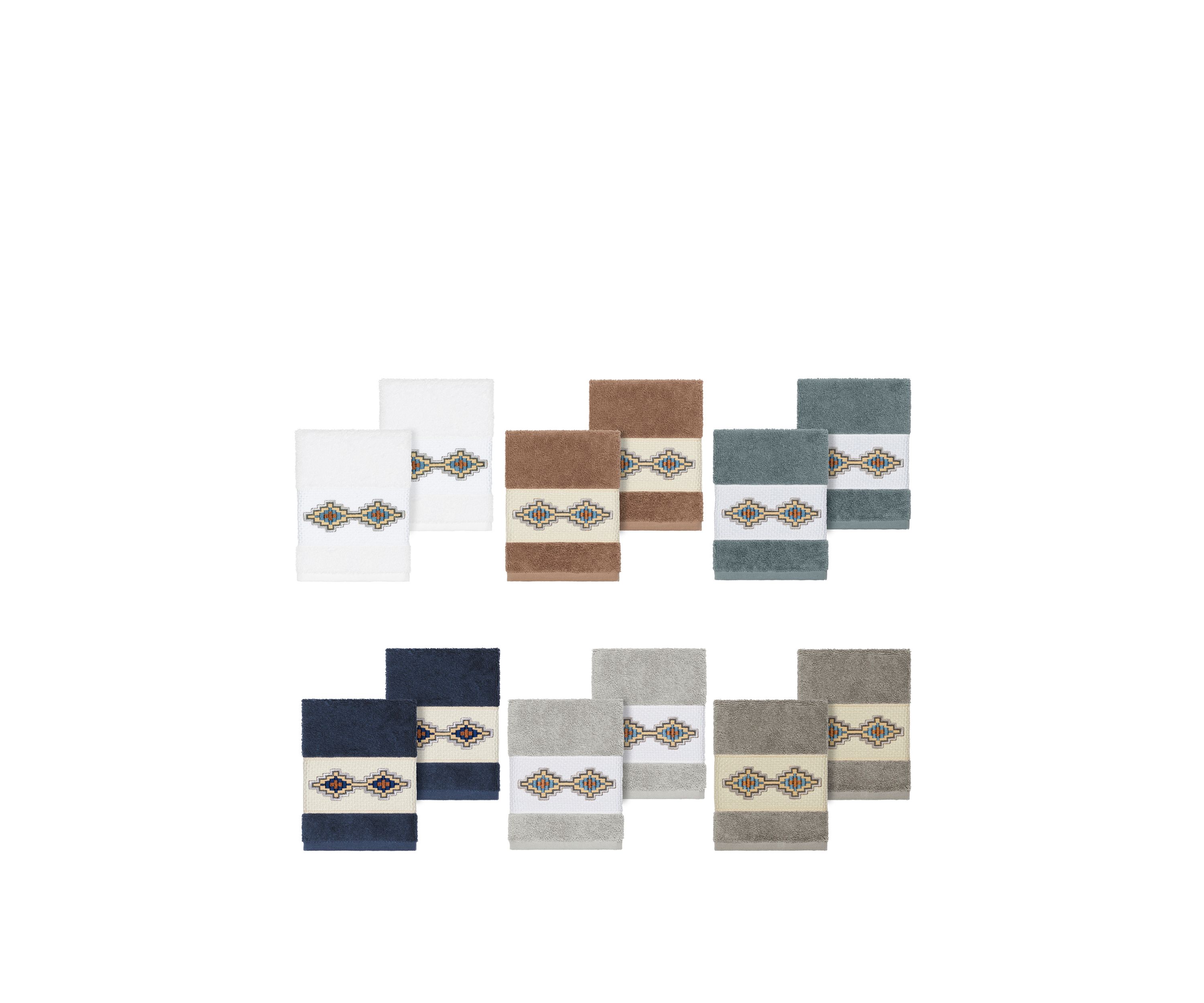 Gianna 2 Piece Embellished Washcloth Set