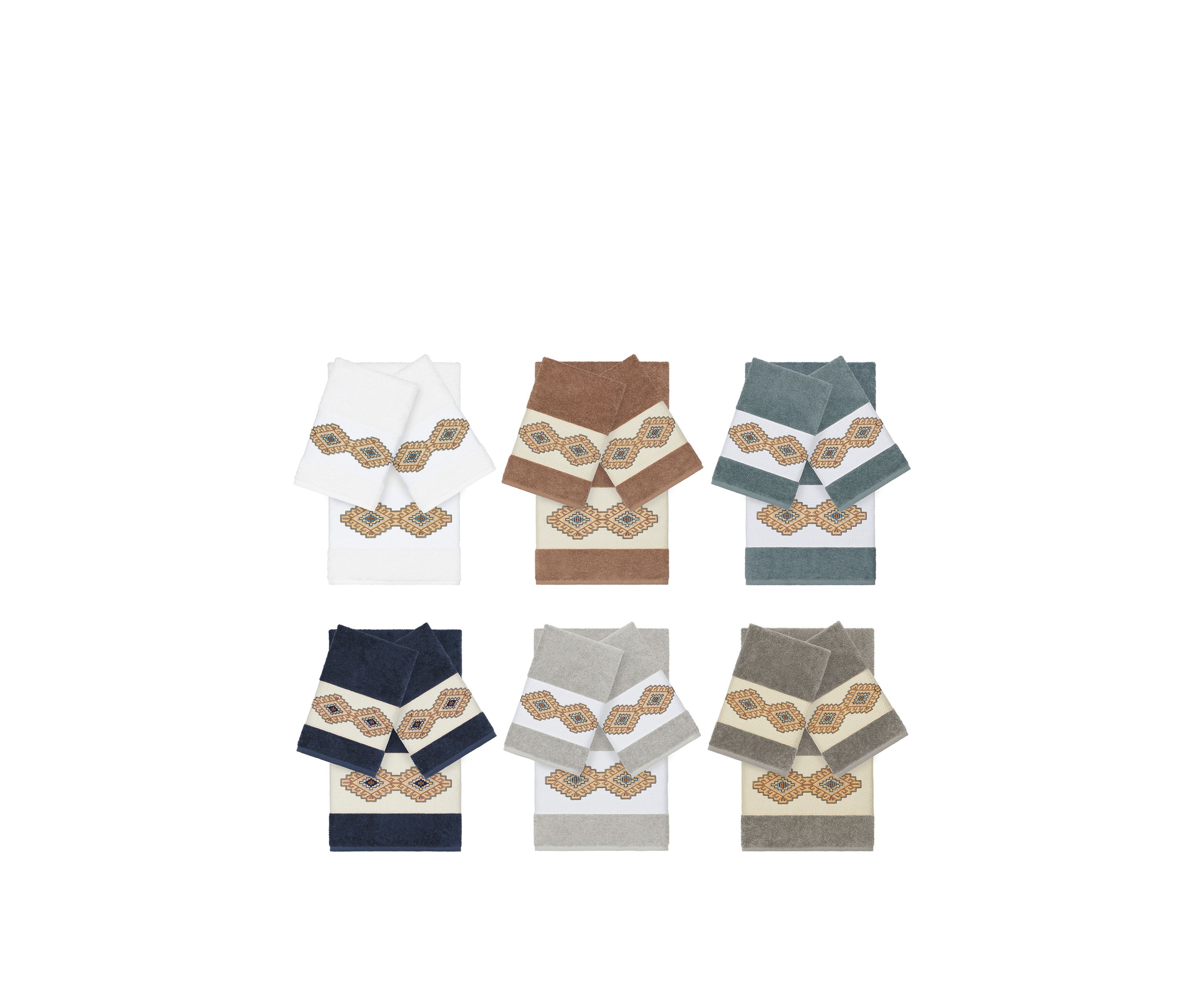 Gianna 3 Piece Embellished Towel Set
