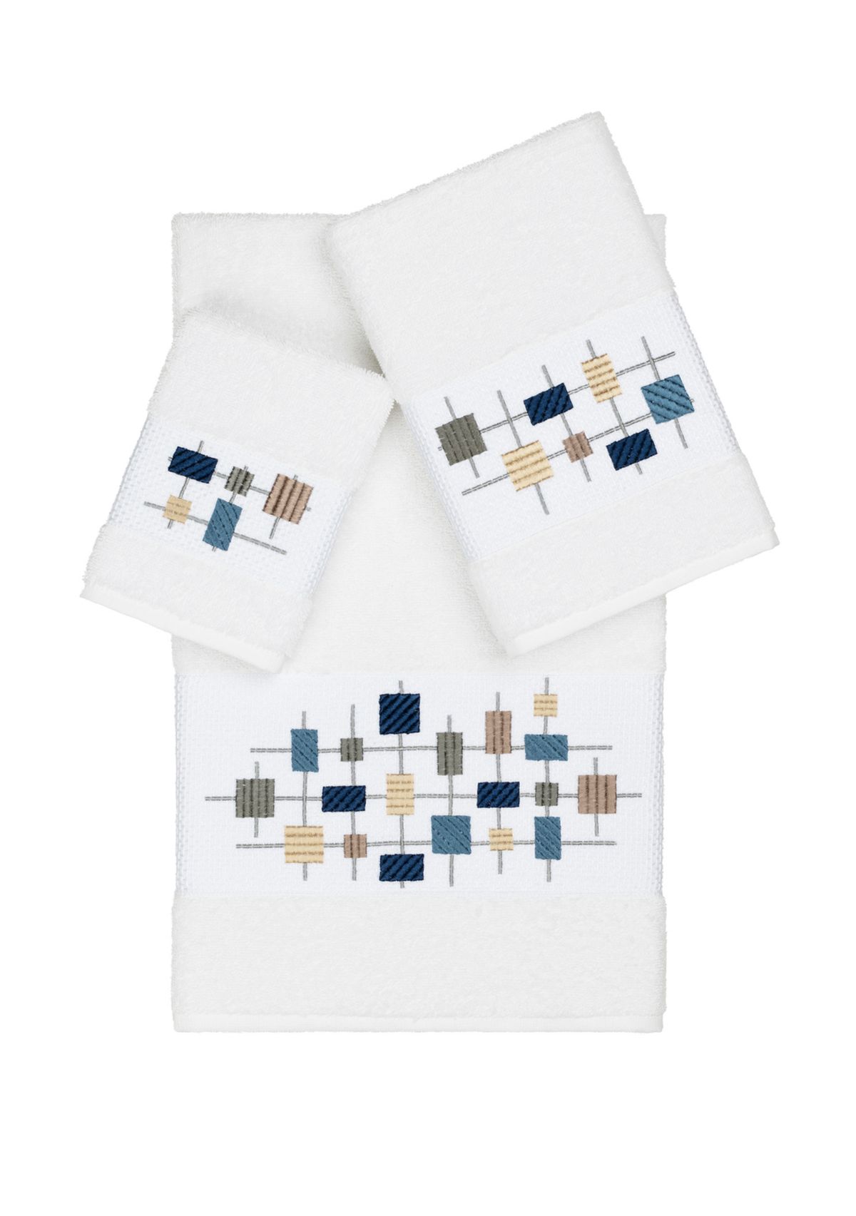 Khloe 3 Piece Embellished Towel Set