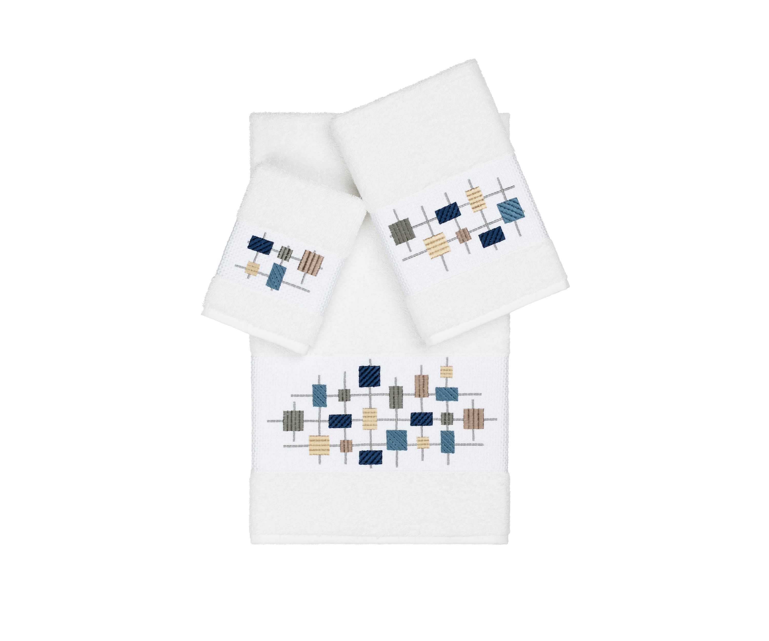 Khloe 3 Piece Embellished Towel Set