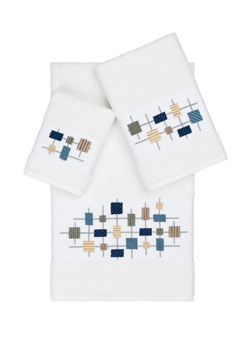 Khloe 3 Piece Embellished Towel Set
