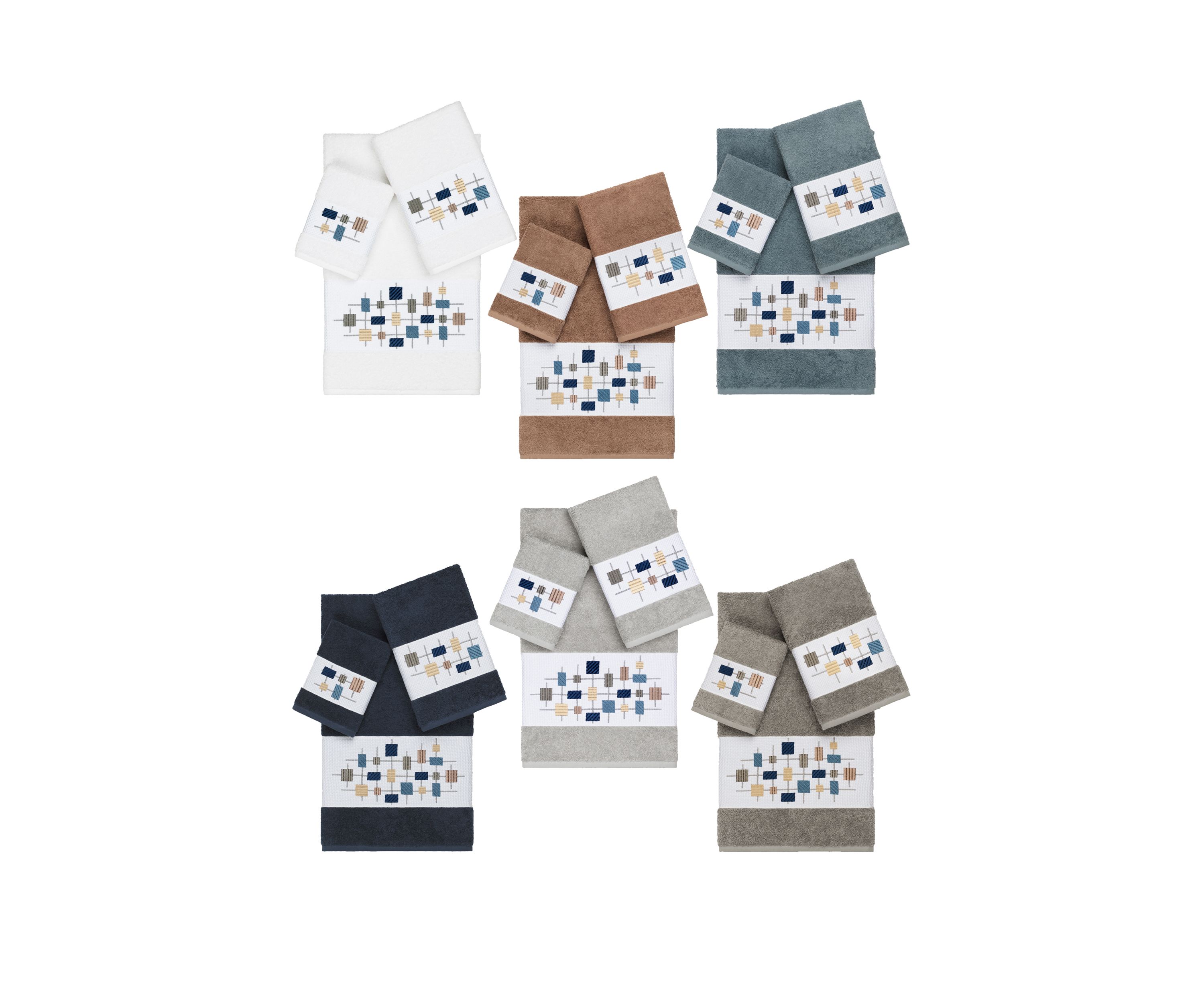 Khloe 3 Piece Embellished Towel Set