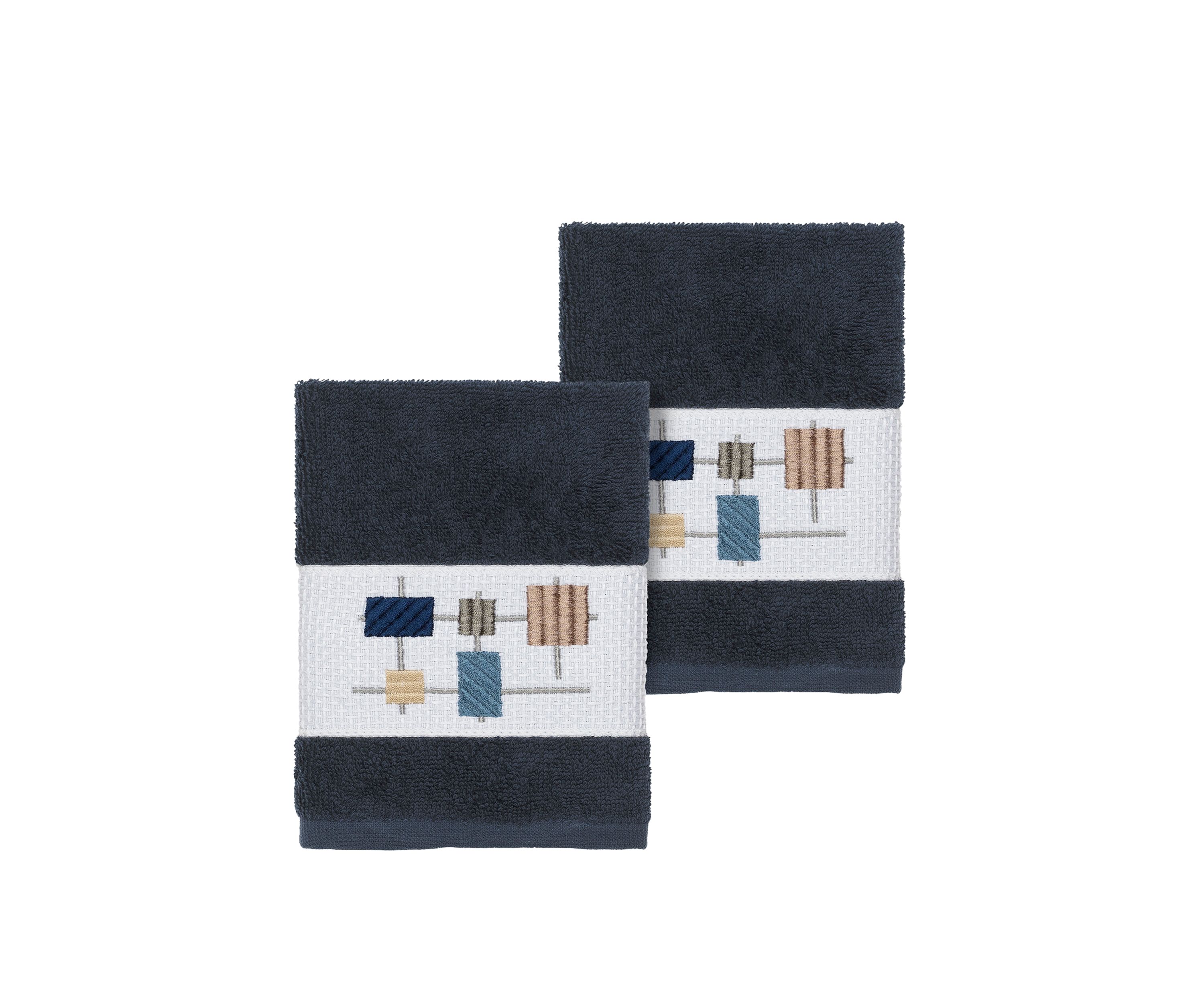 Khloe 2 Piece Embellished Washcloth Set